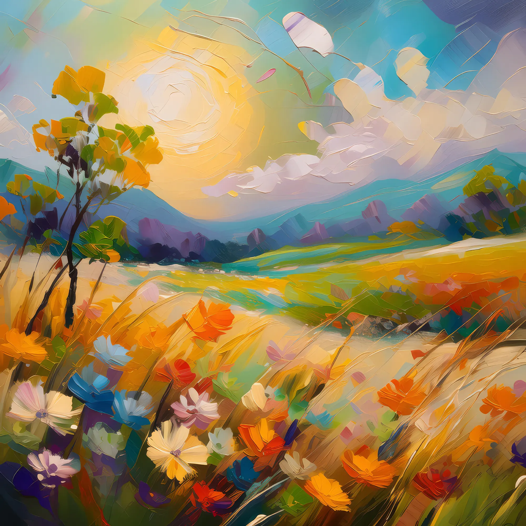 Painting: Temperate Grassland Opus