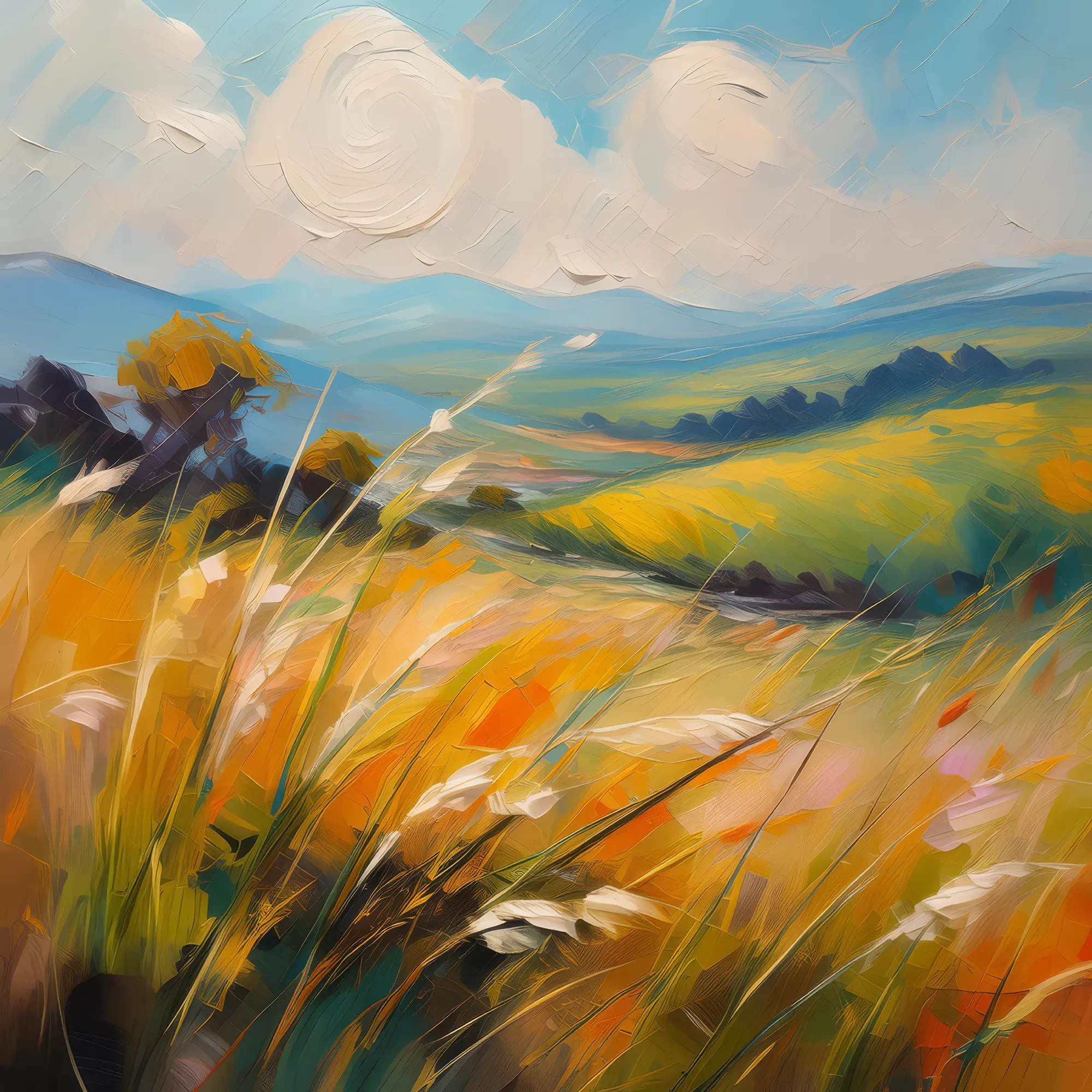 Painting: Temperate Grassland Sonata