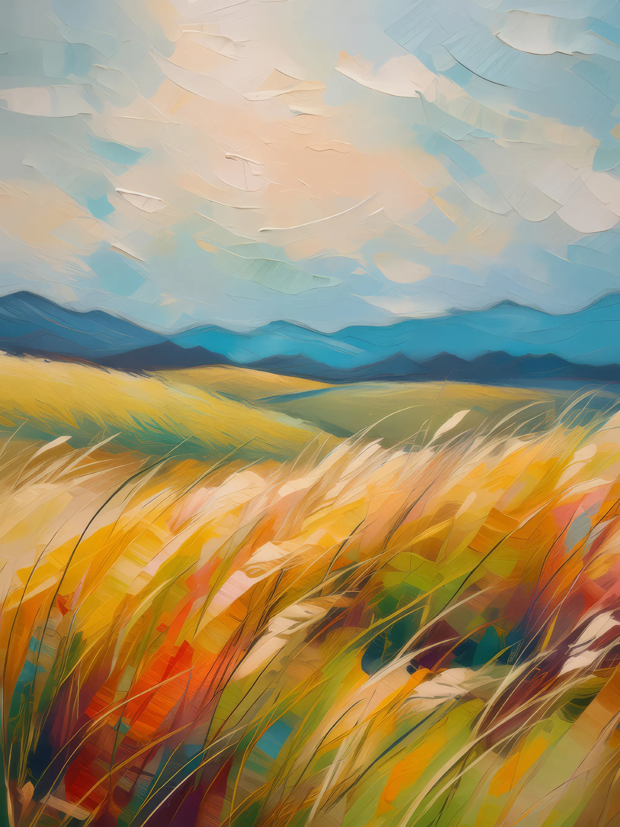 Painting: Temperate Grassland Whispers