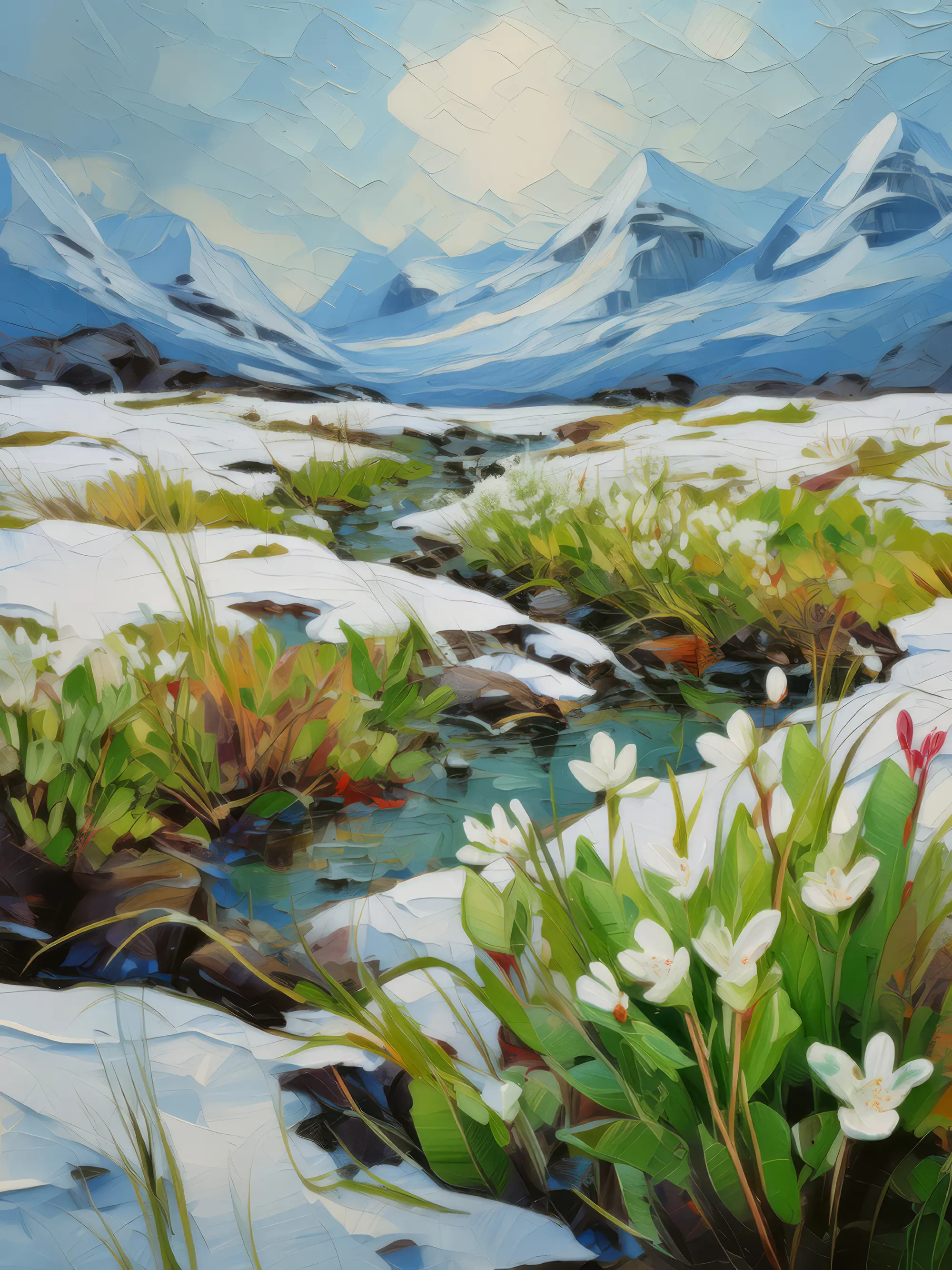 Painting: Thawing Grassland