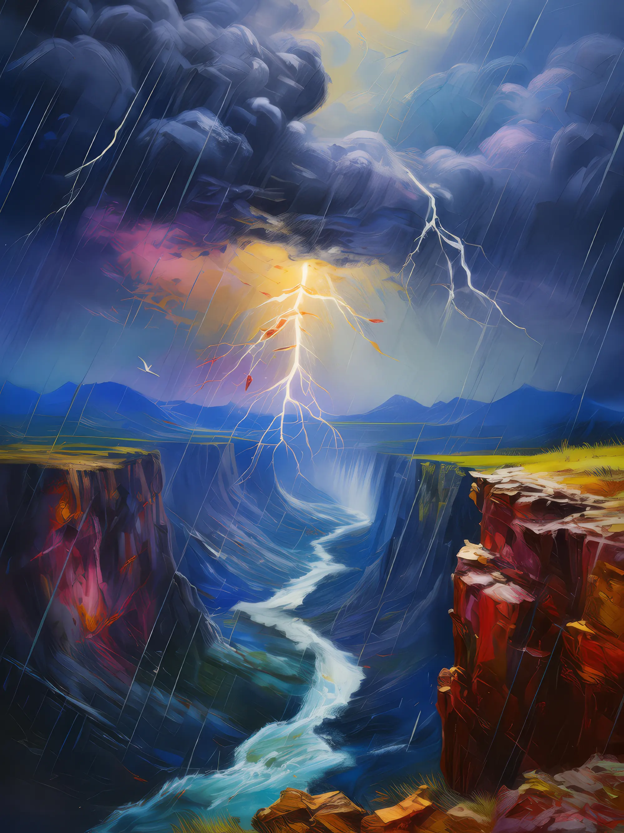 Painting: Thunderstorm Chasm