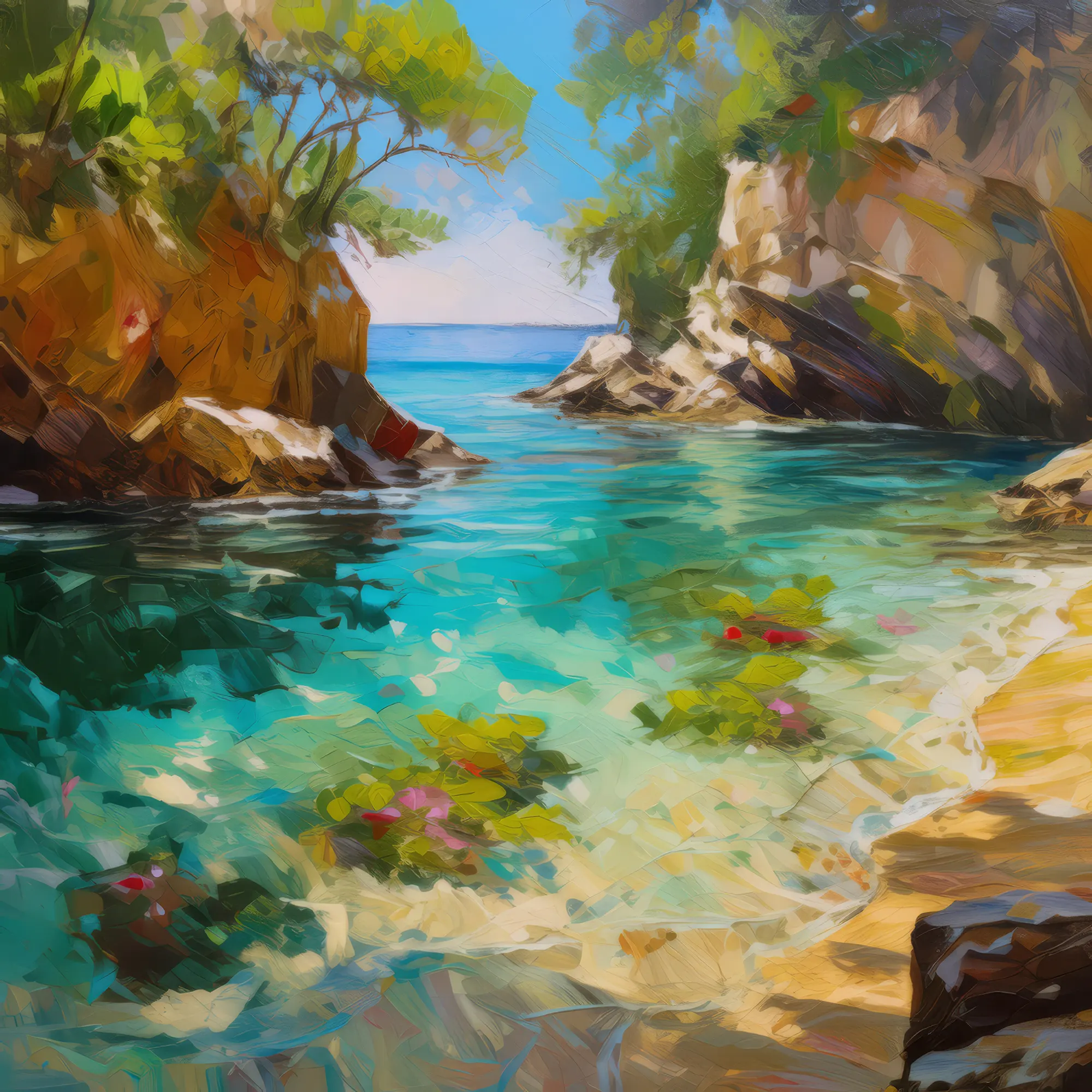 Painting: Tranquil Cove Grotto