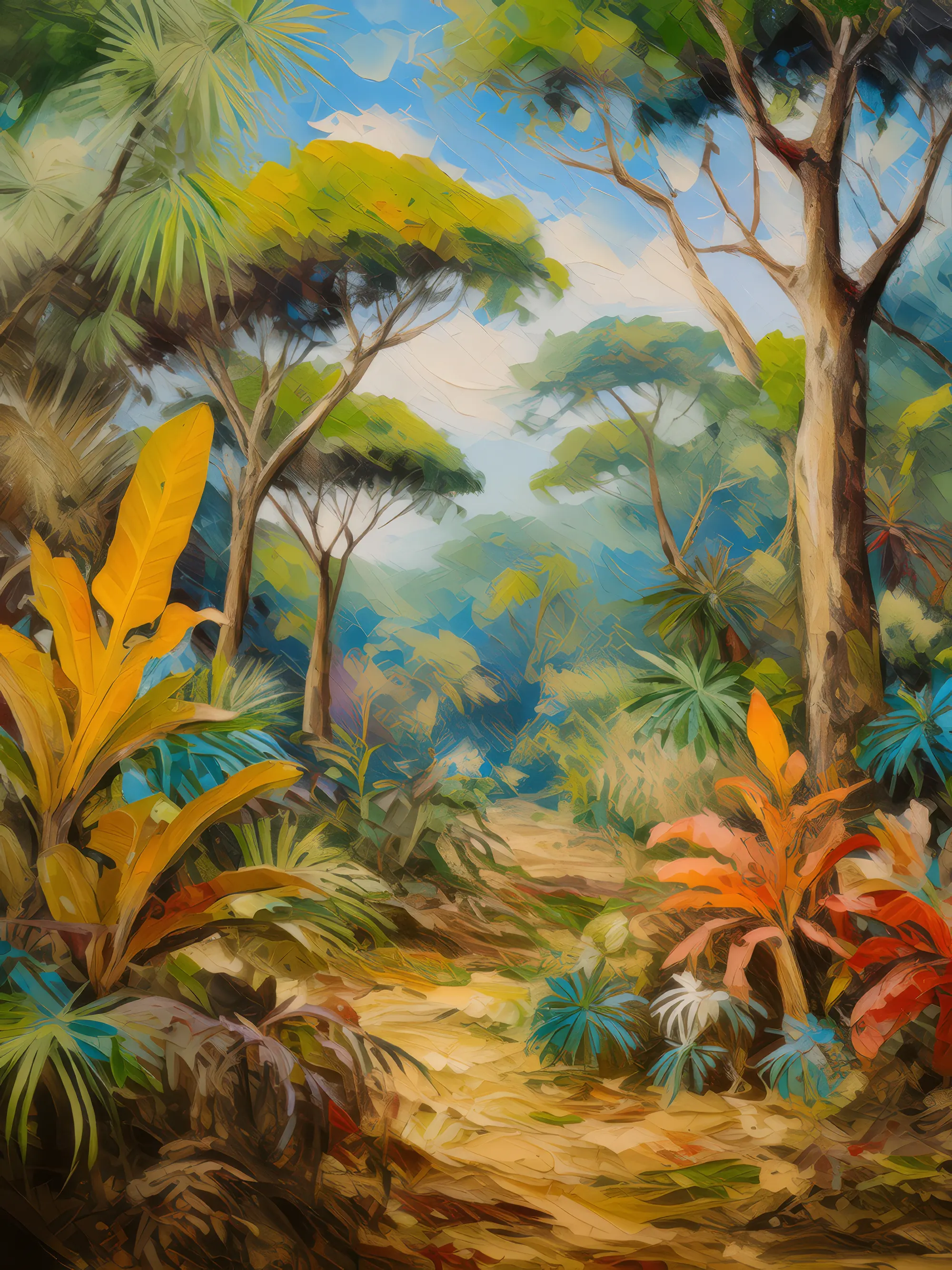 Painting: Tropical Dry Forest Flora