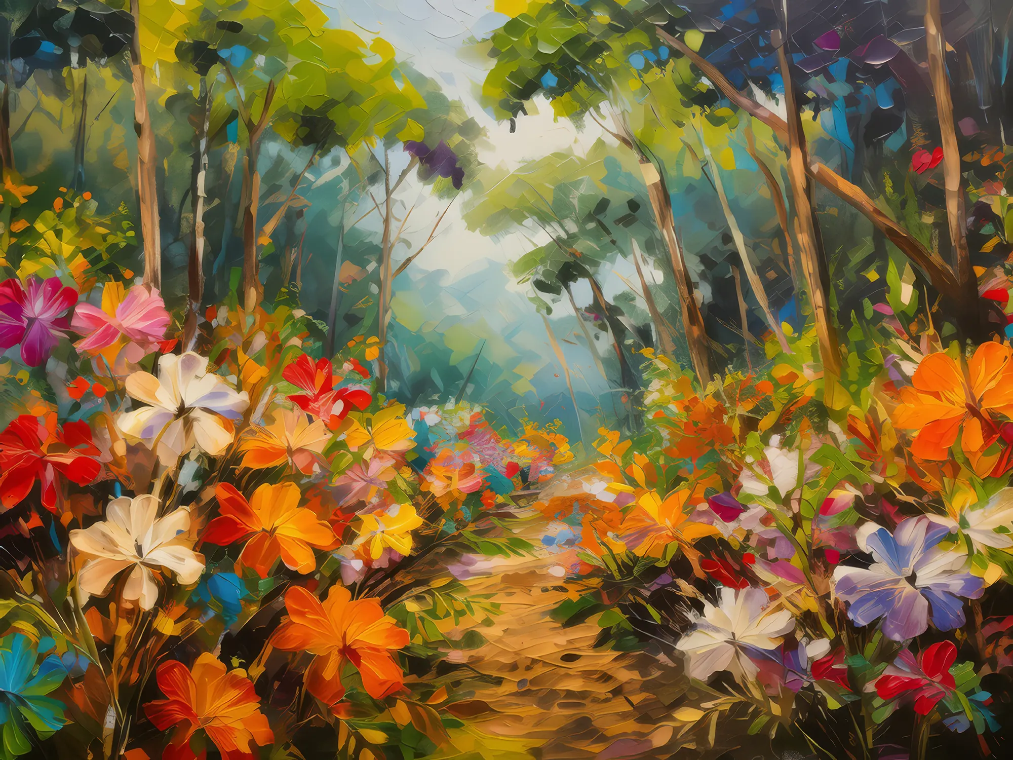 Painting: Tropical Dry Forest Flowers