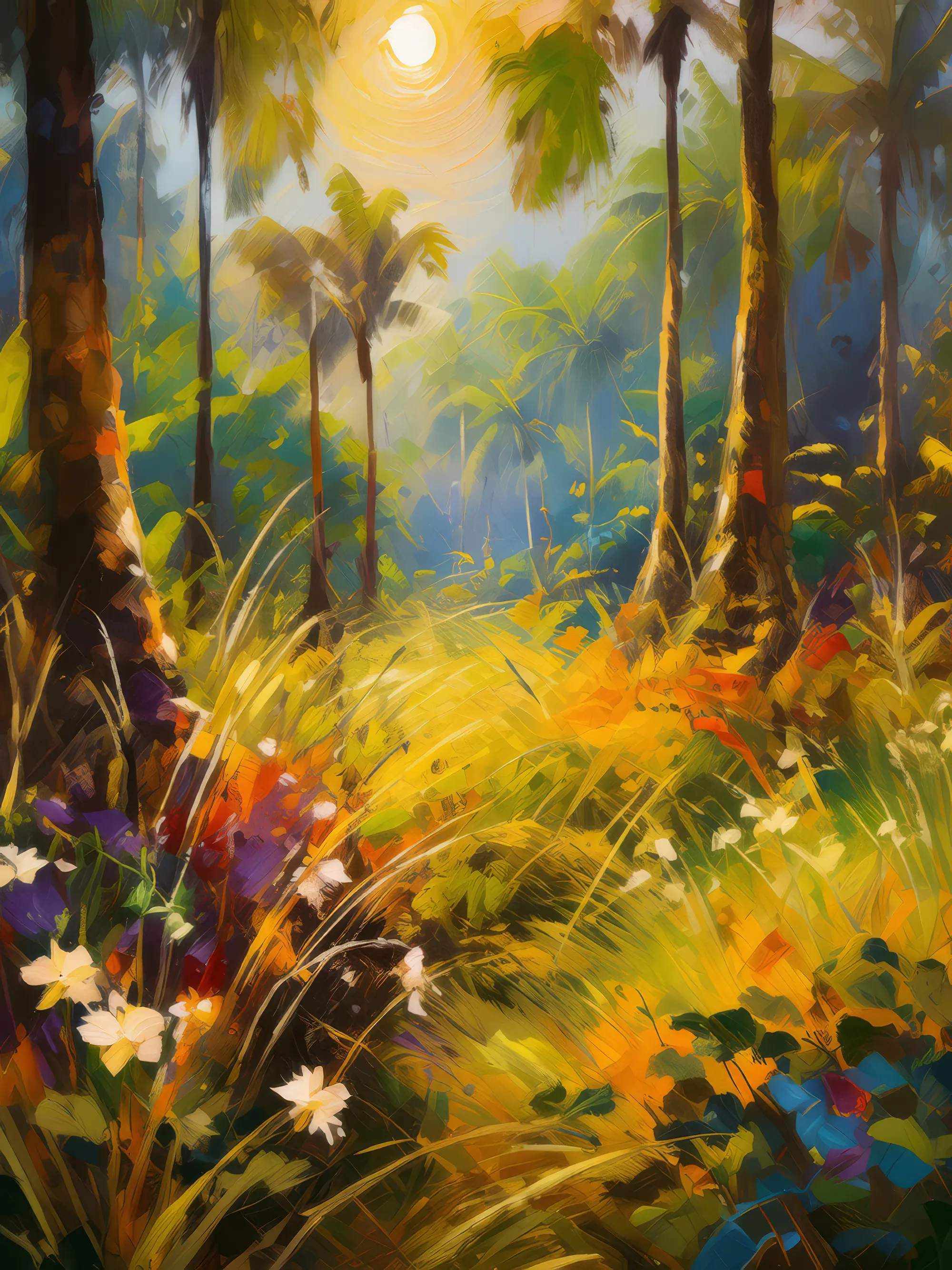 Painting: Tropical Dry Forest Meadow
