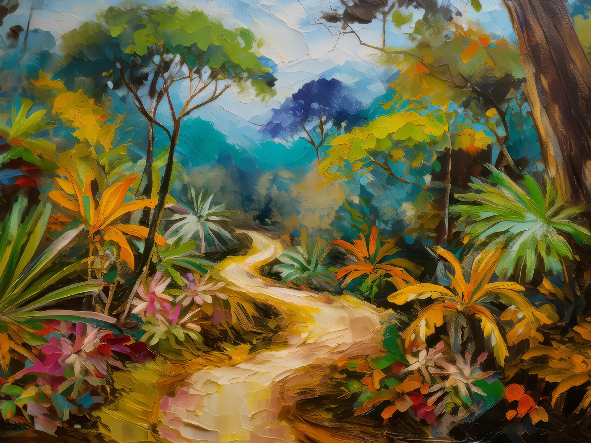 Painting: Tropical Dry Forest Path