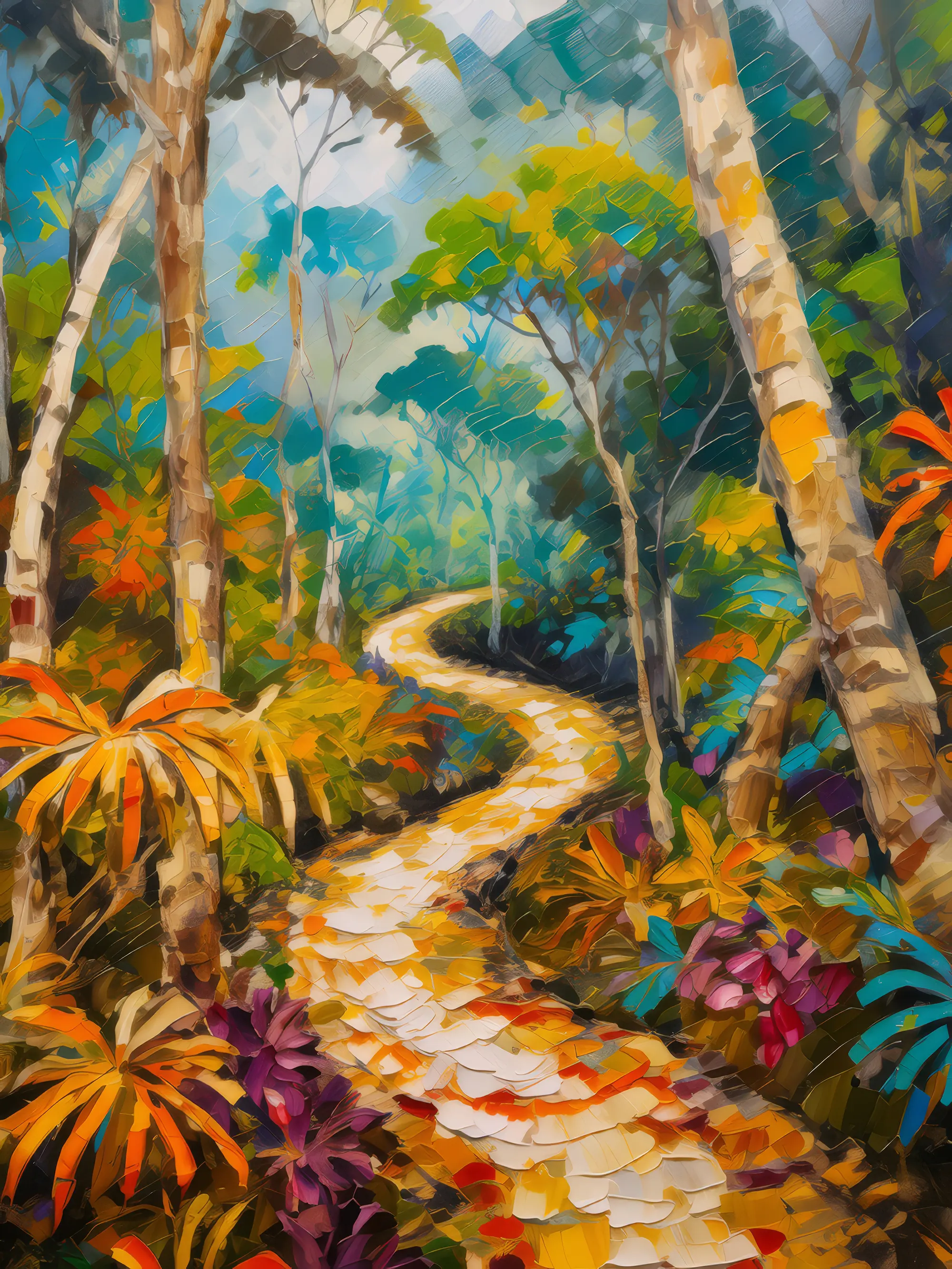 Painting: Tropical Dry Forest Pathway
