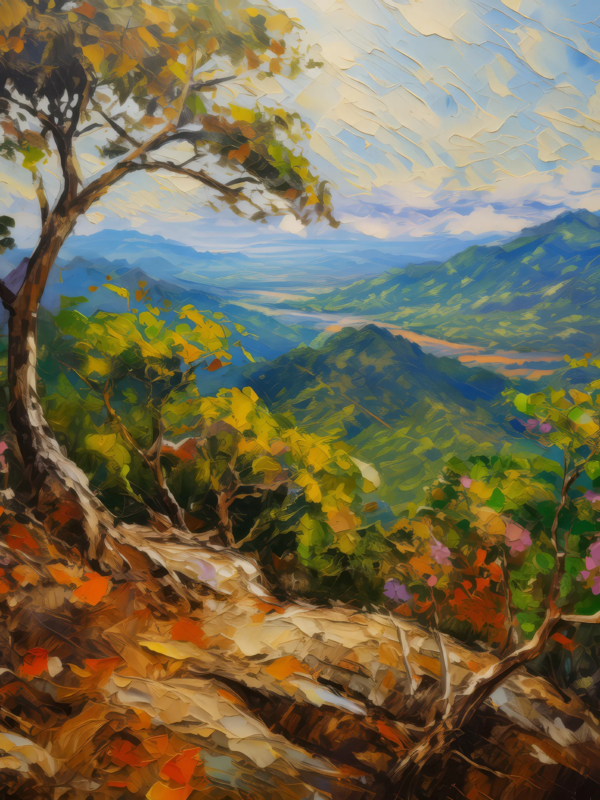 Painting: Tropical Dry Forest Viewpoint