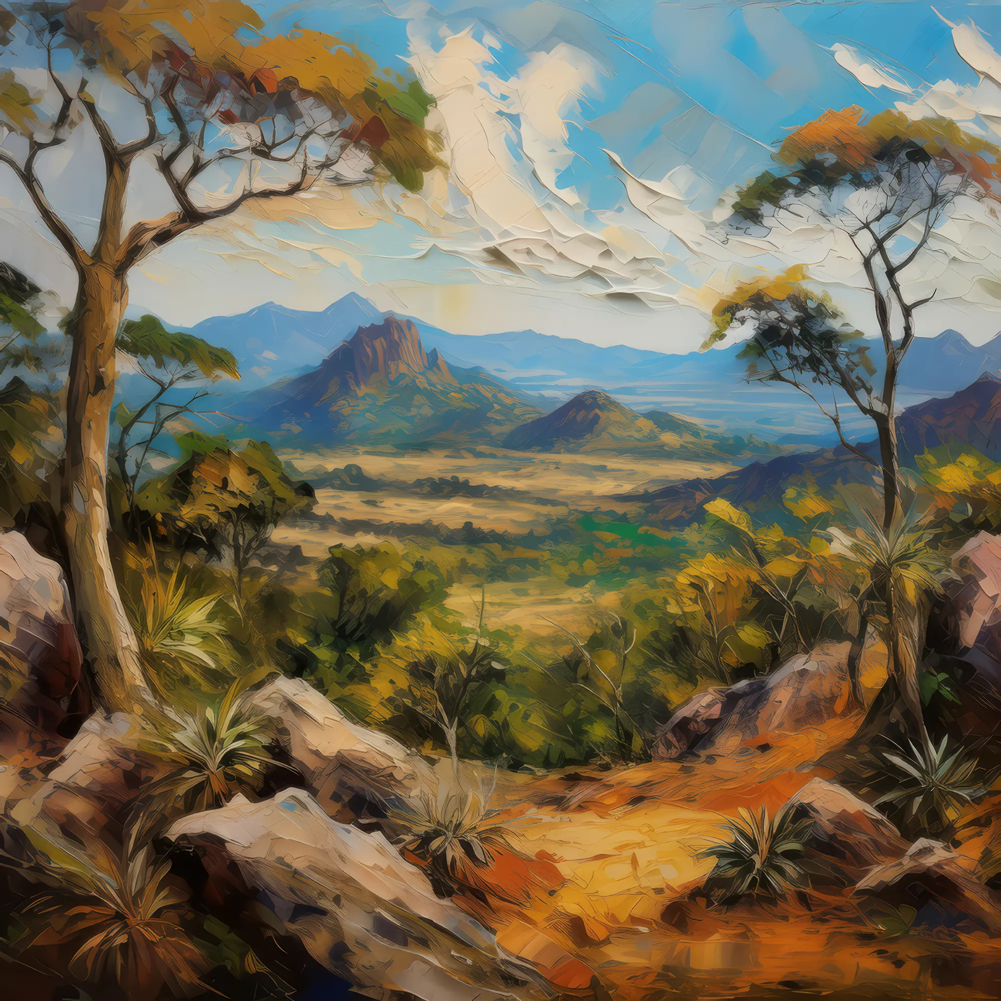 Painting: Tropical Dry Forest Vista