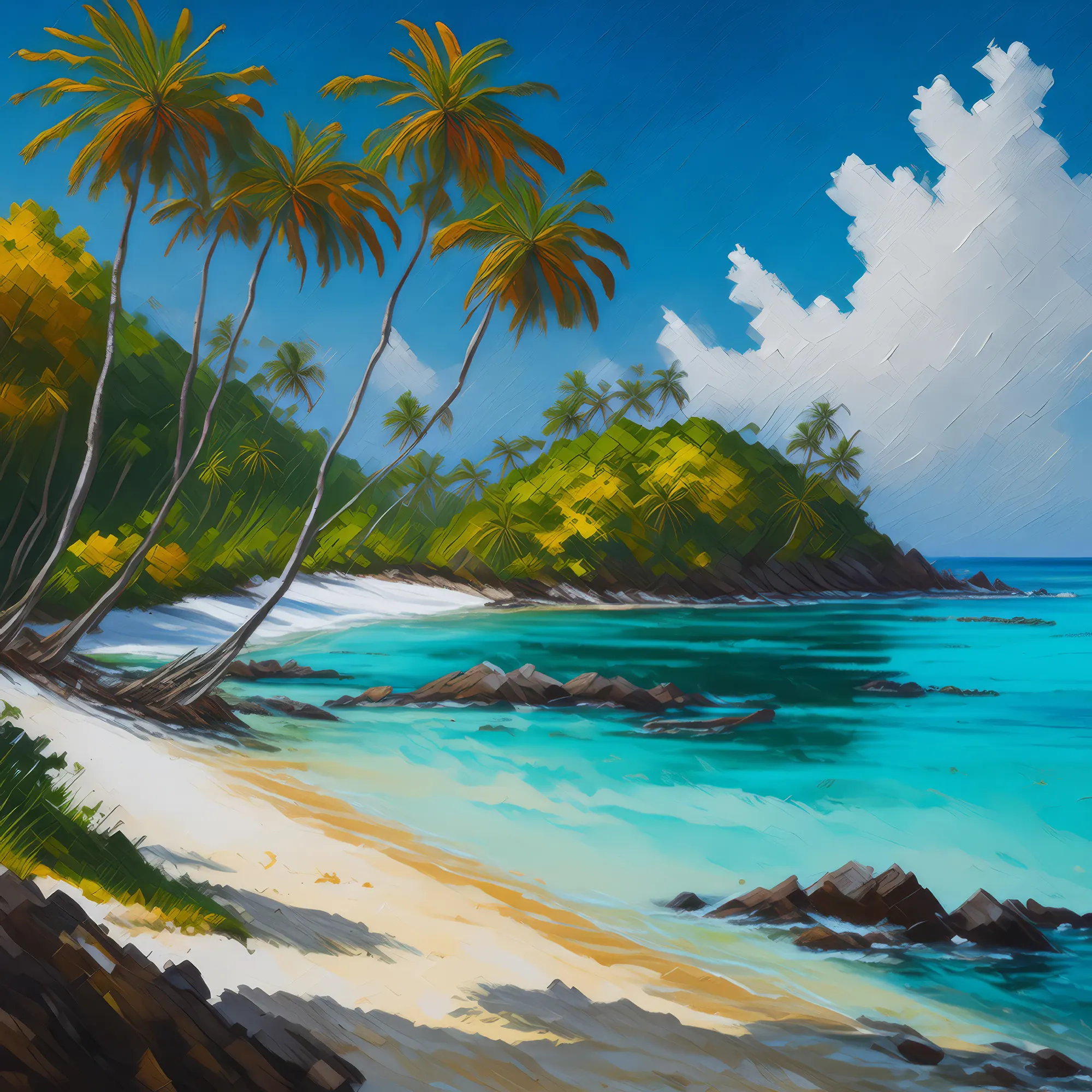 Painting: Tropical Island Paradise