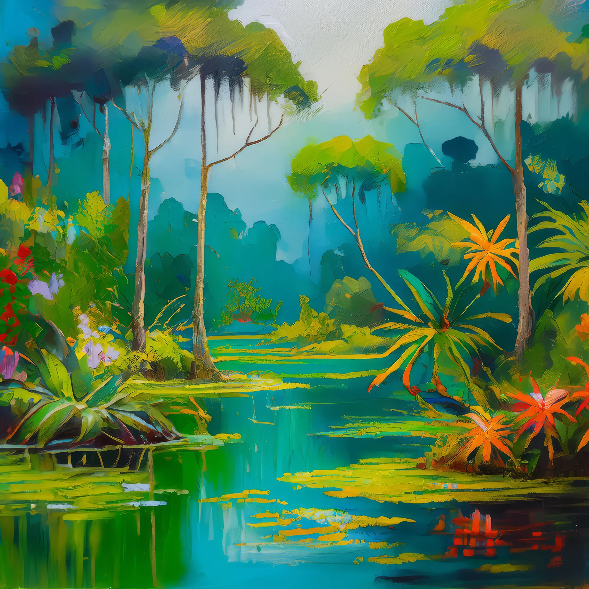 Painting: Tropical Swamp Haven