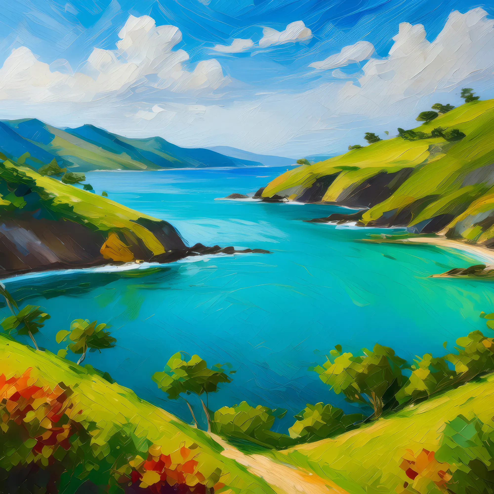 Painting: Turquoise Bay Bliss