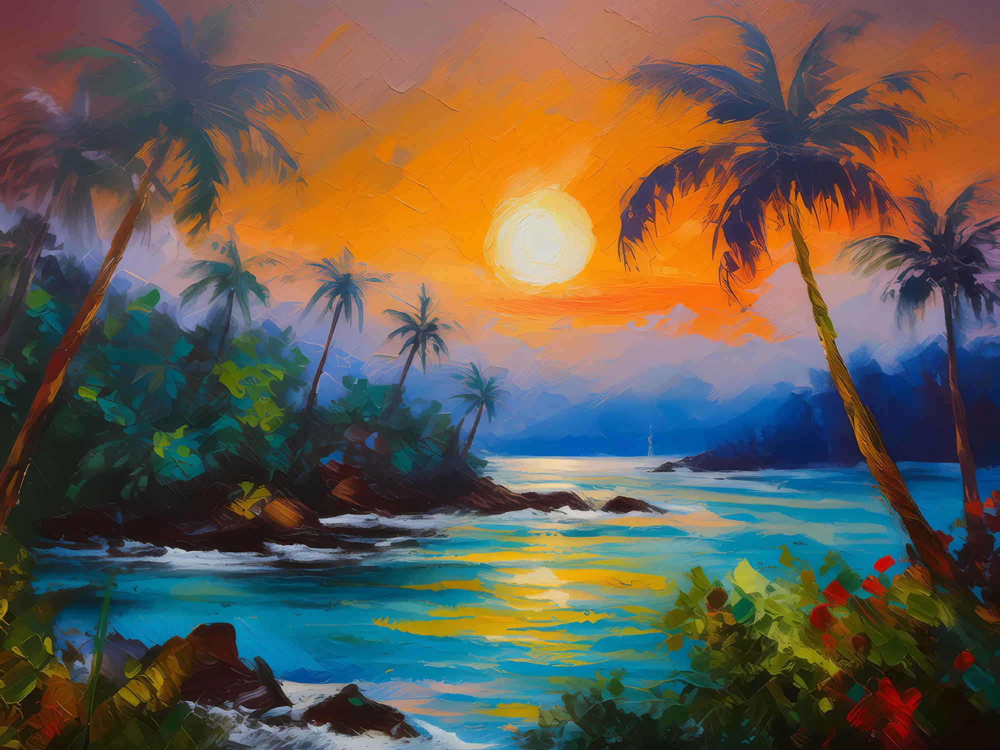 Painting: Twilight Jungle Serenade