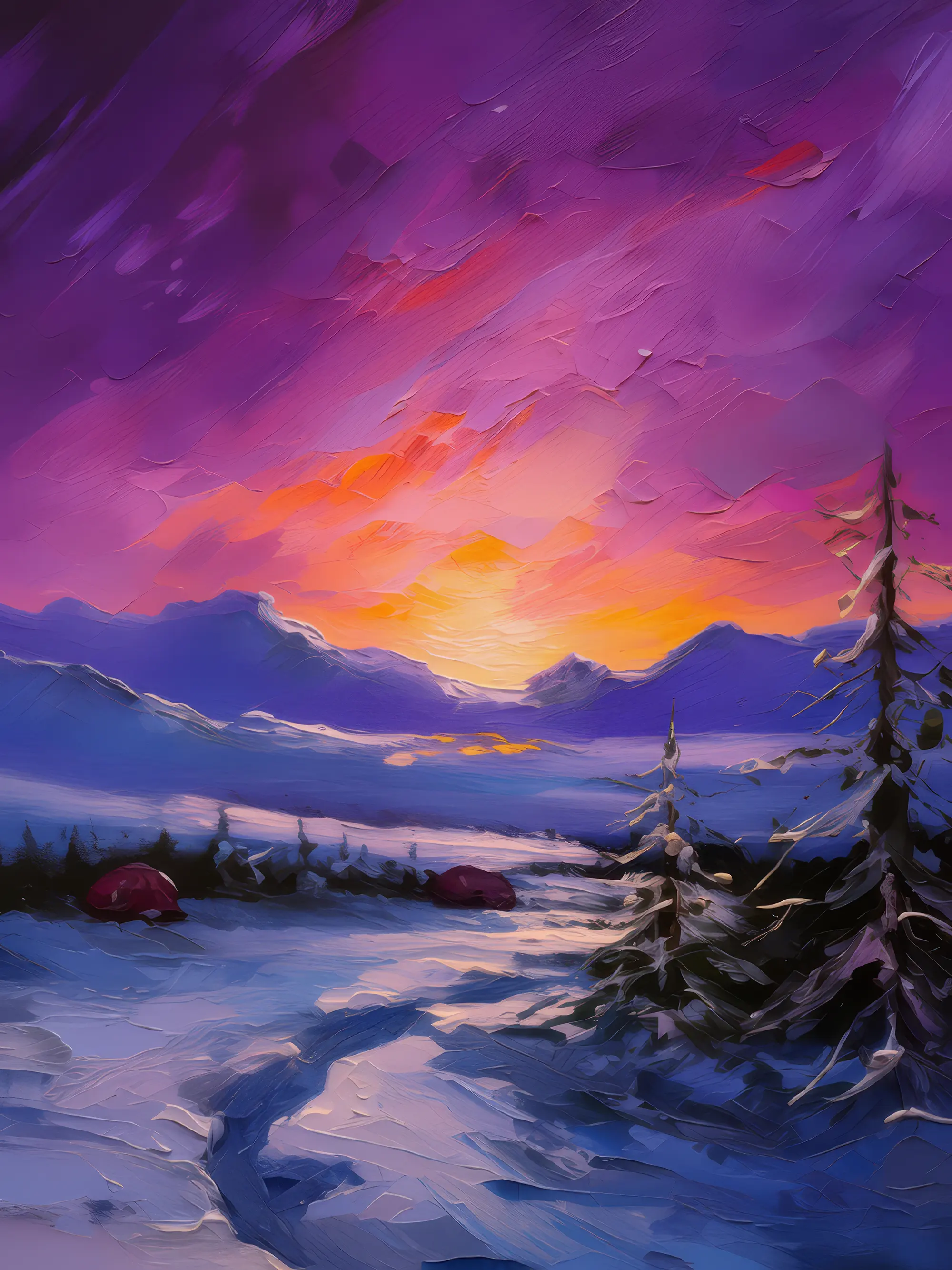 Painting: Twilight Over Tundra