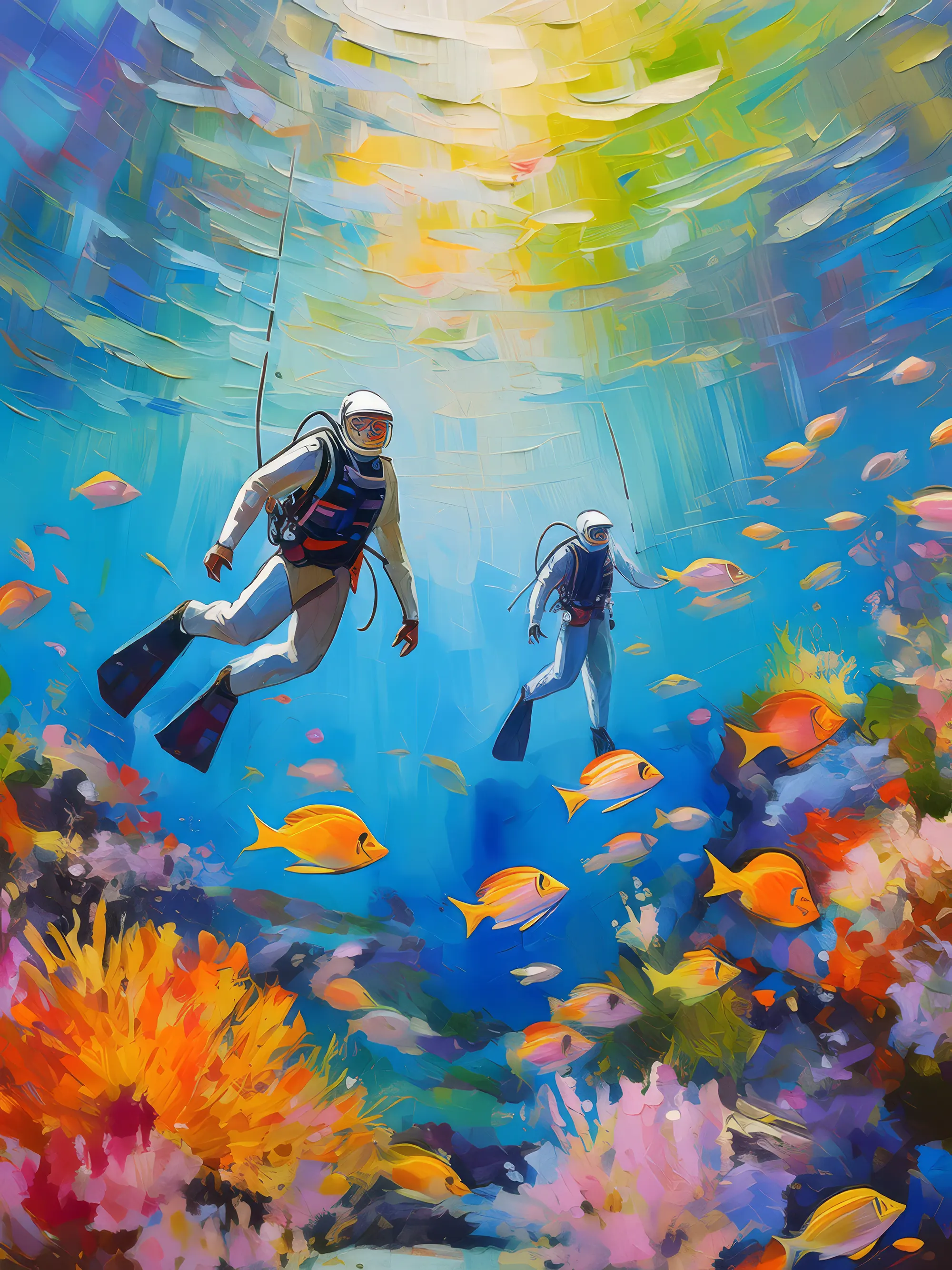 Painting: Underwater Tropical Adventure