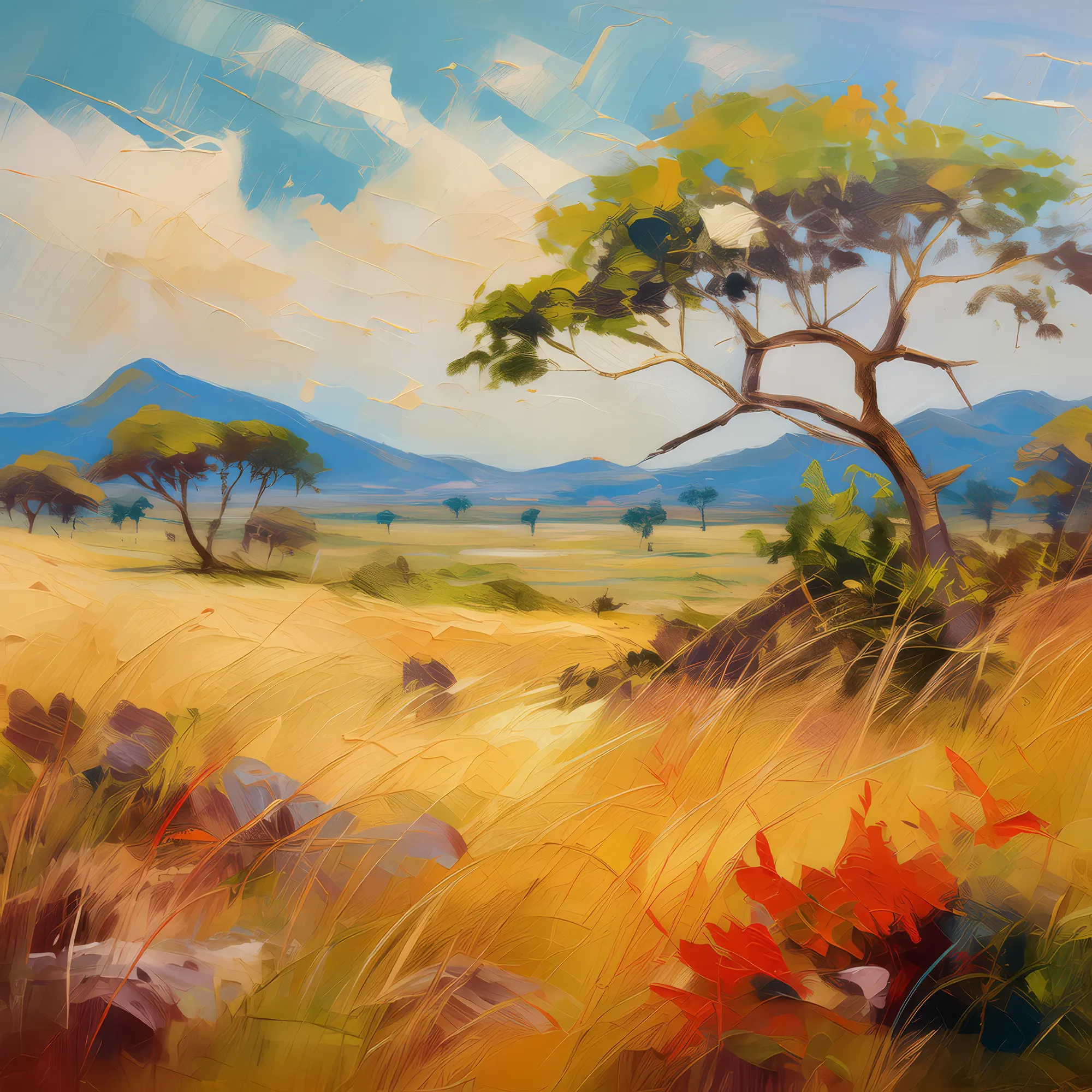 Painting: Vast Tropical Steppe