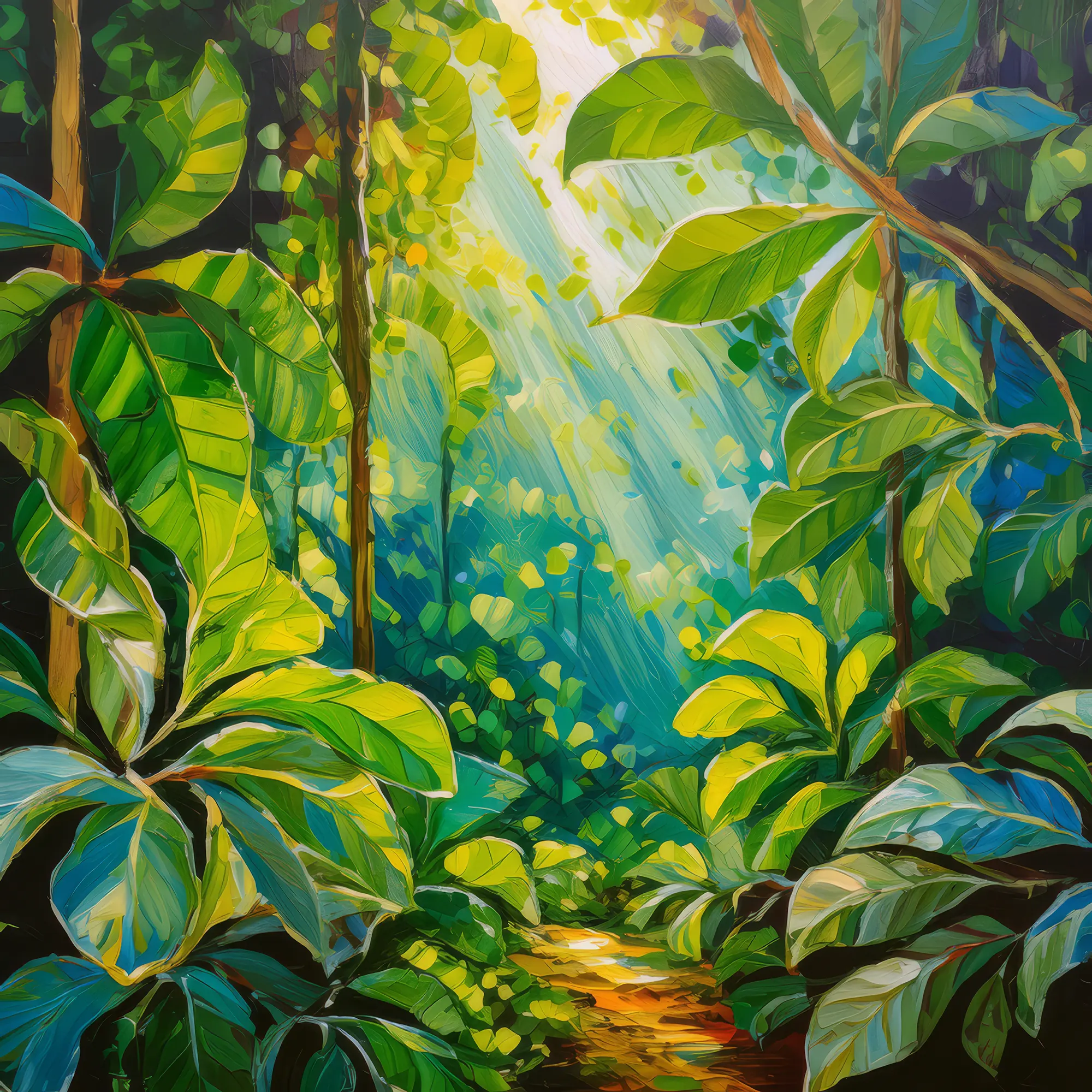 Painting: Verdant Jungle Canopy