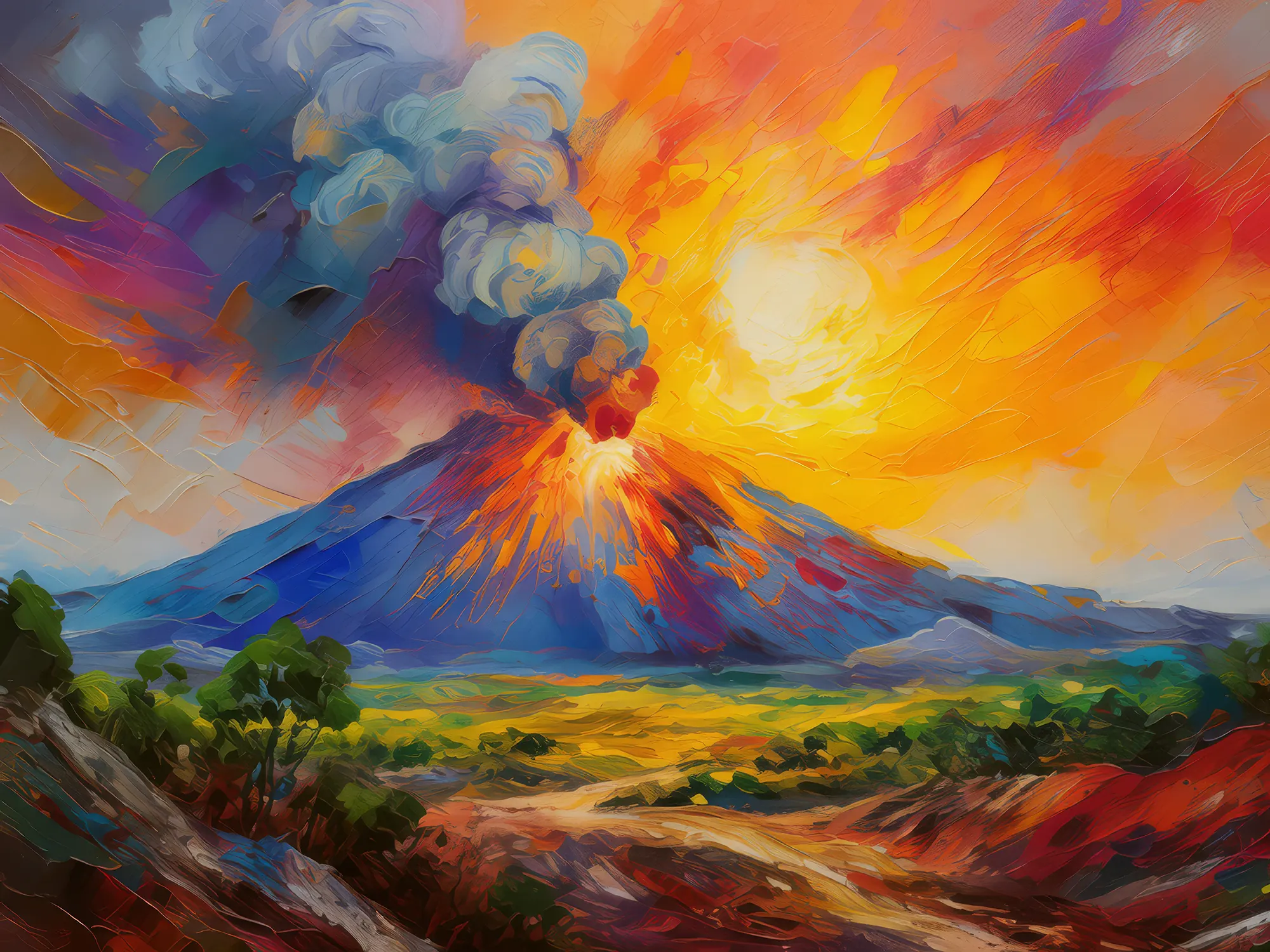 Painting: Volcanic Ash Cloud