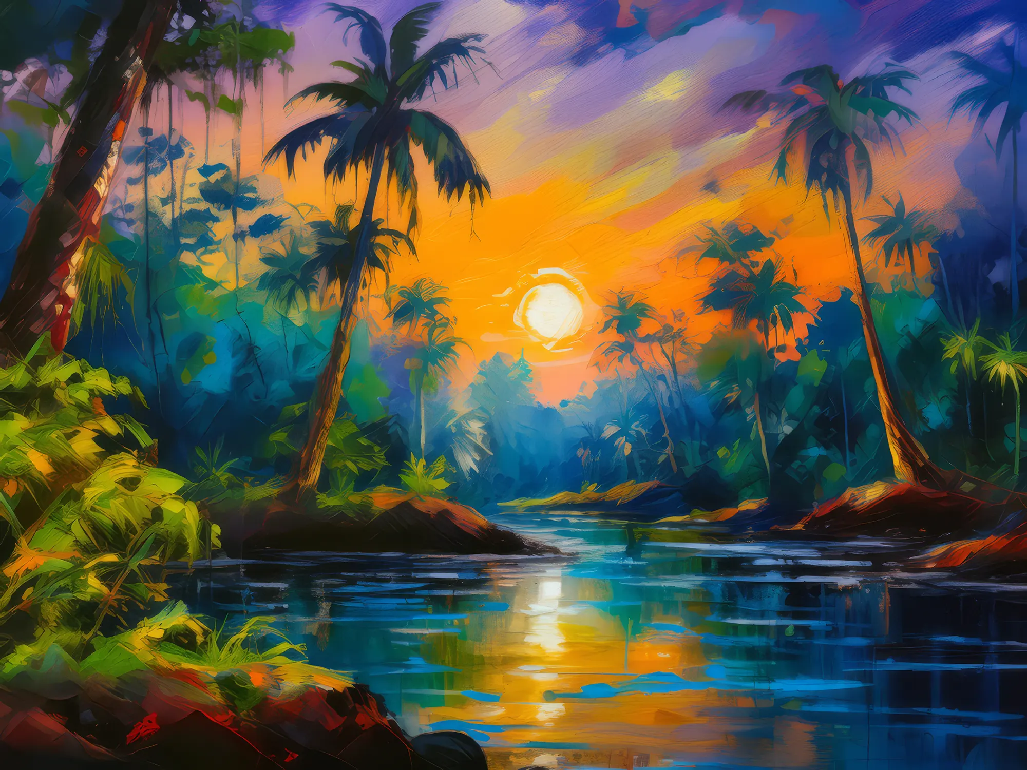 Painting: Whispers of the Boreal Twilight