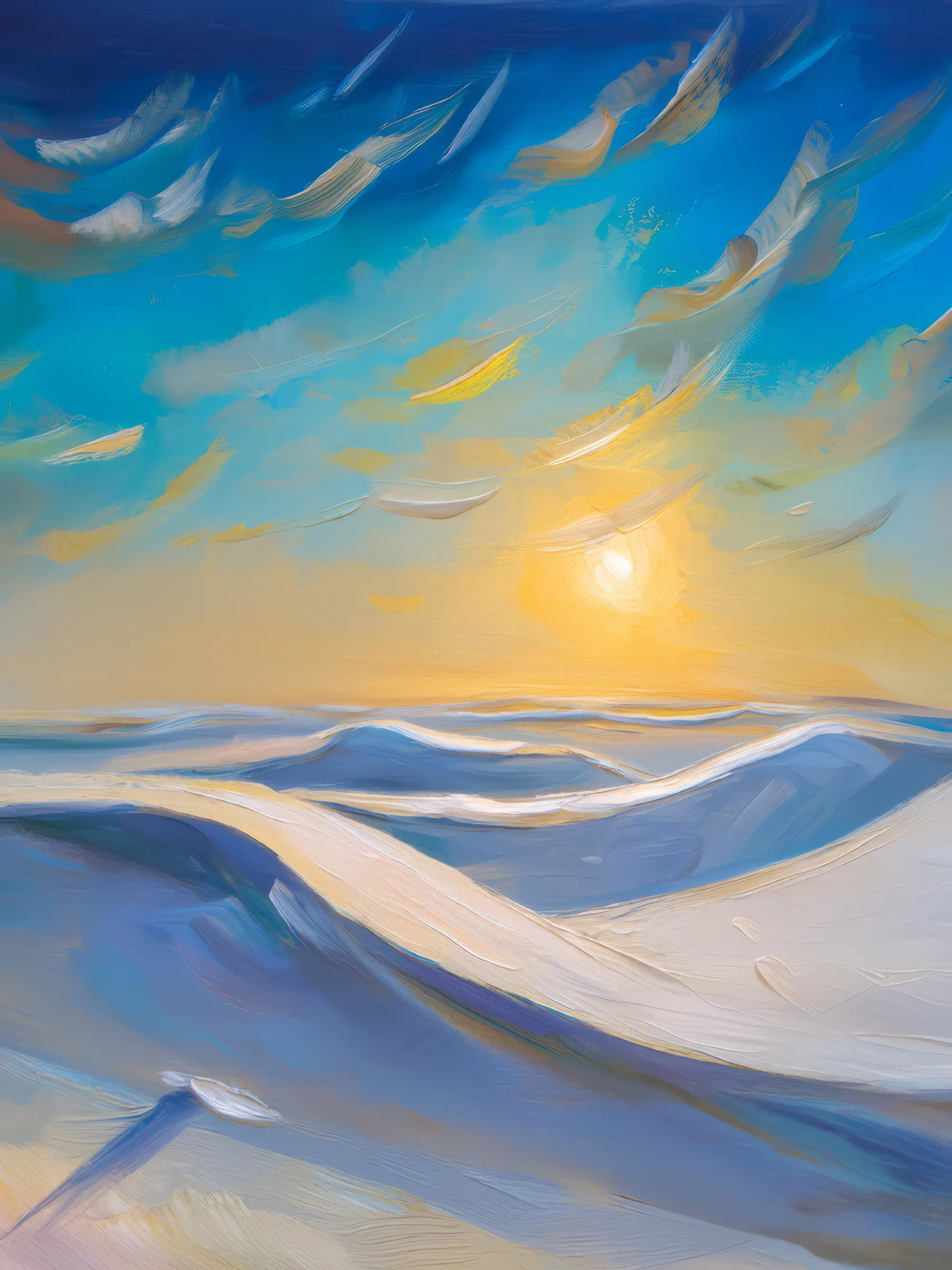 Painting: Wind-Swept Polar Desert