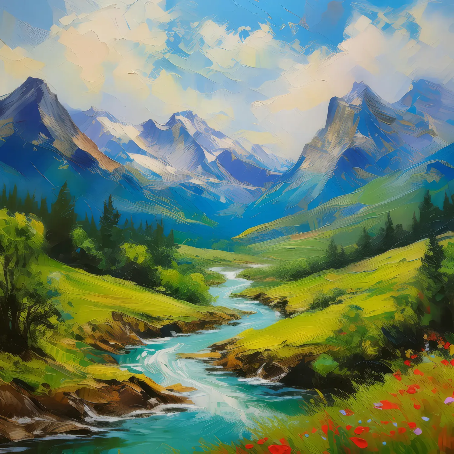 Painting: Alpine Valley