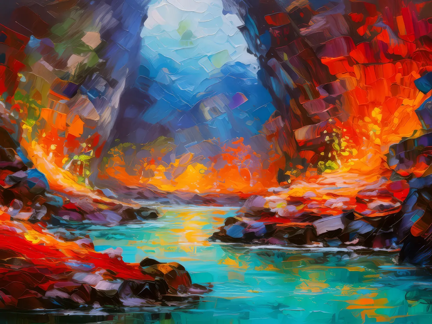Painting: Ancient Lava Grotto