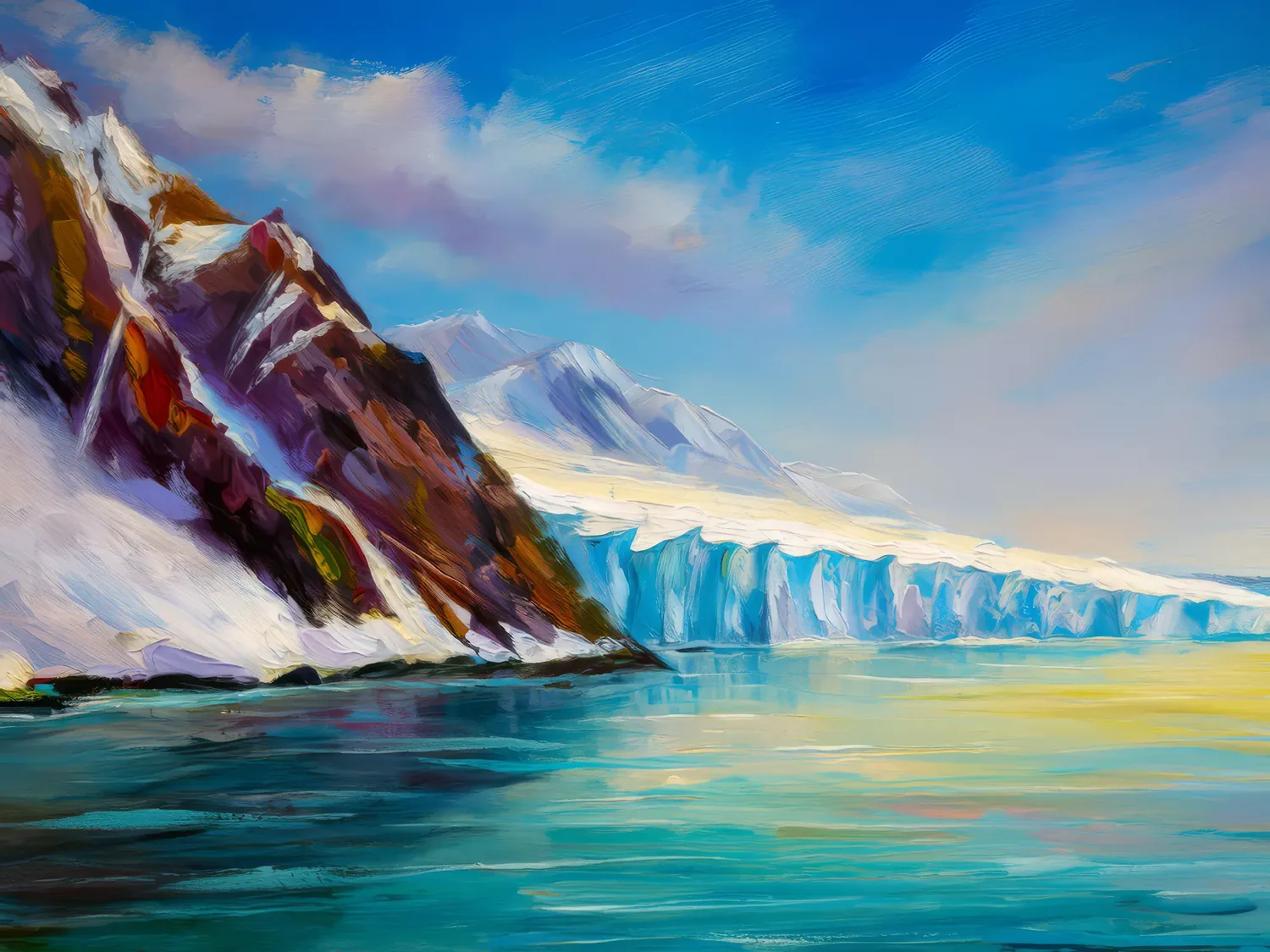 Painting: Arctic Glacier Edge