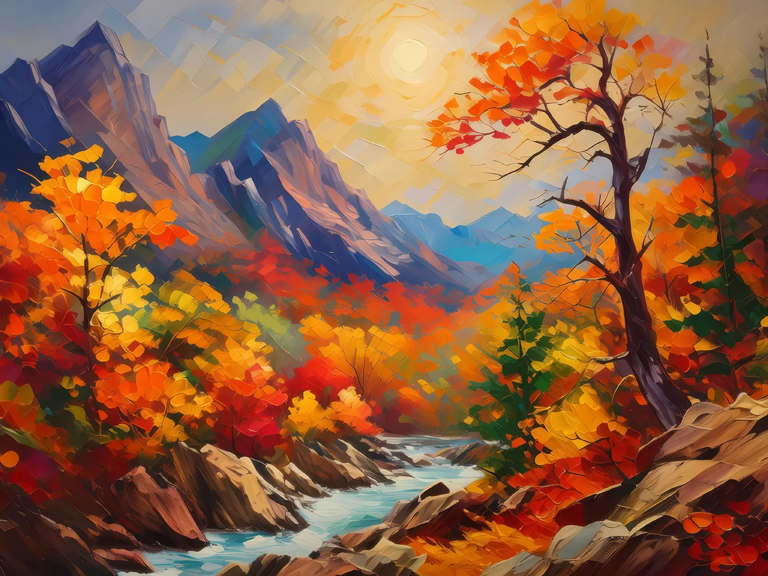 Painting: Autumn Crag Tapestry