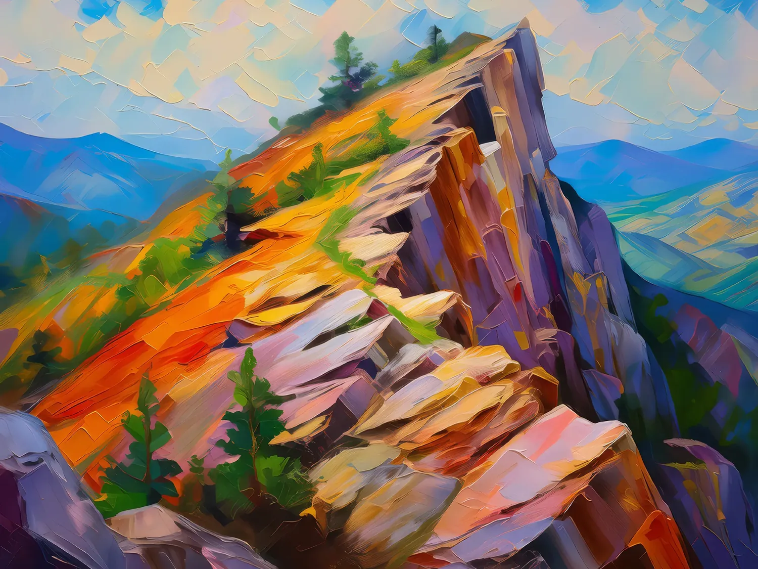 Painting: Crag Geological Wonder