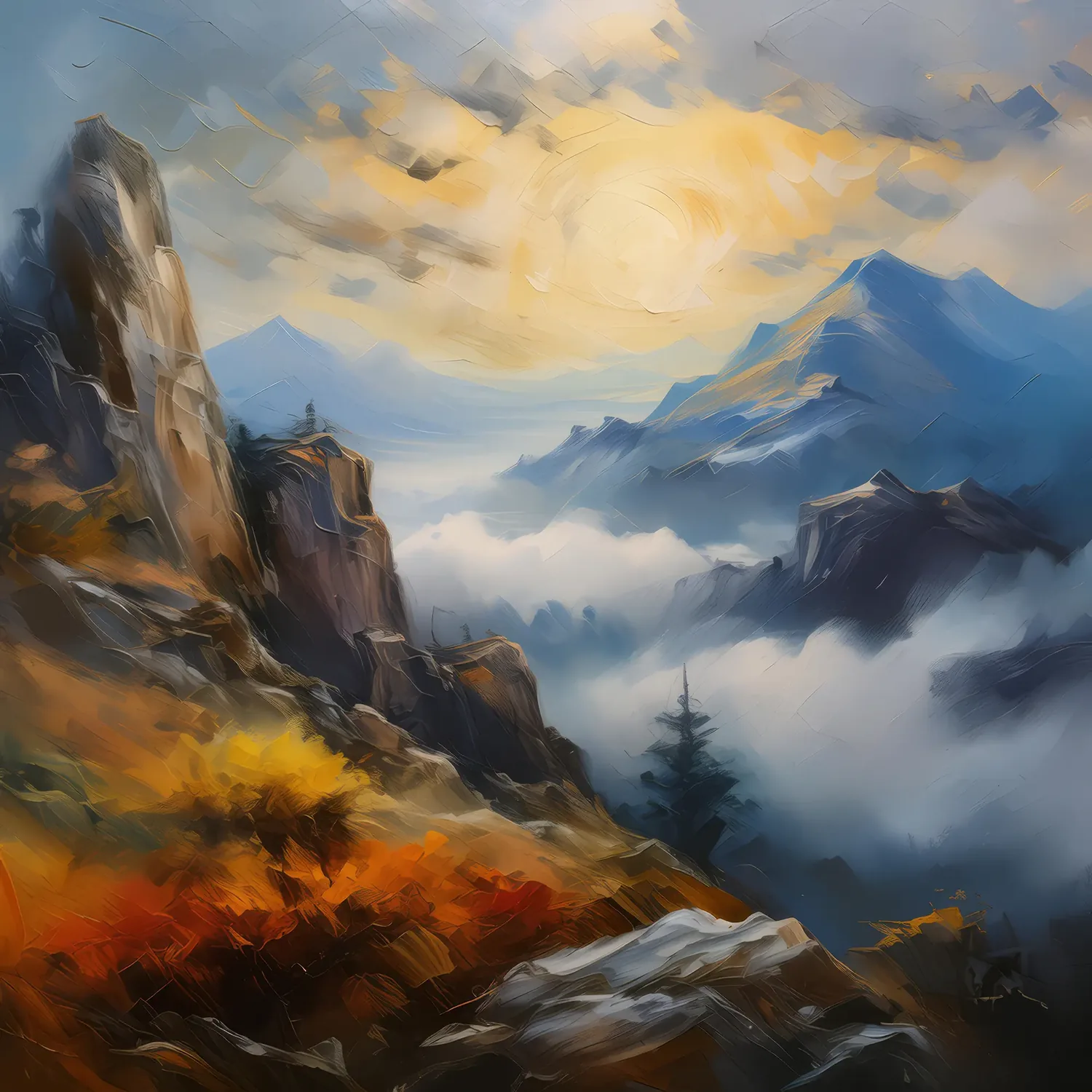 Painting: Crag’s Misty Melancholy