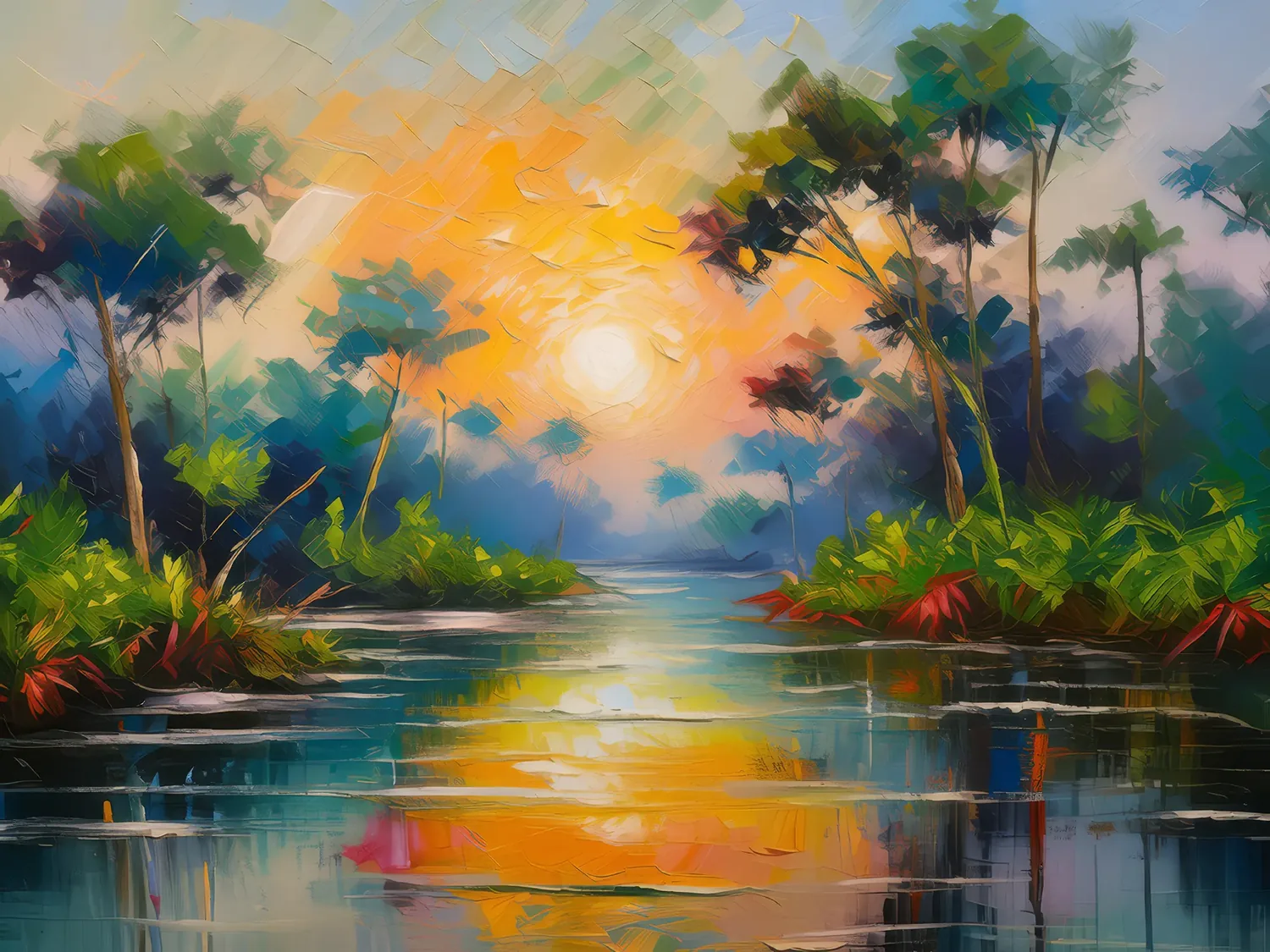 Painting: Delta’s Gentle Morning Breeze