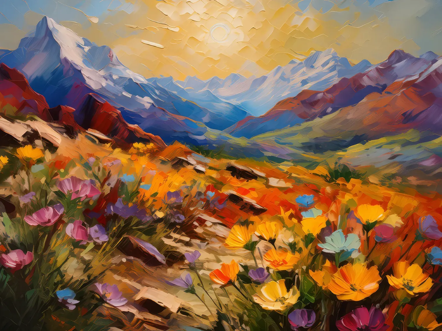 Painting: Desert Flora at High Noon