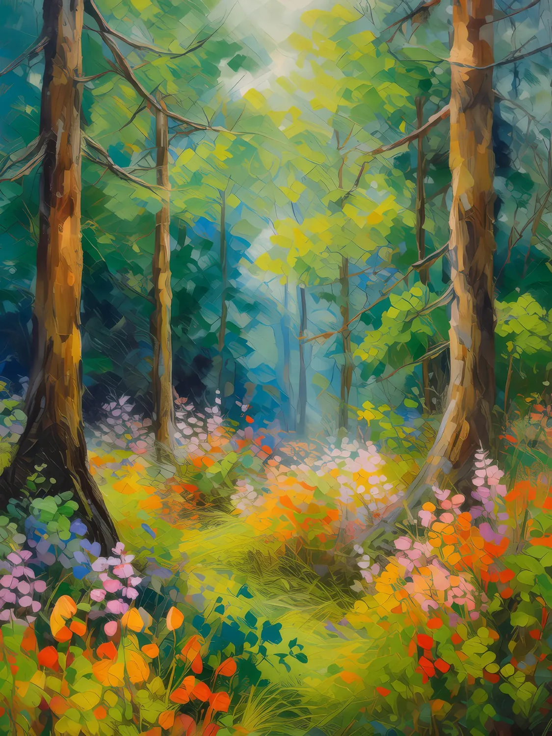 Painting: Flowering Undergrowth Tease