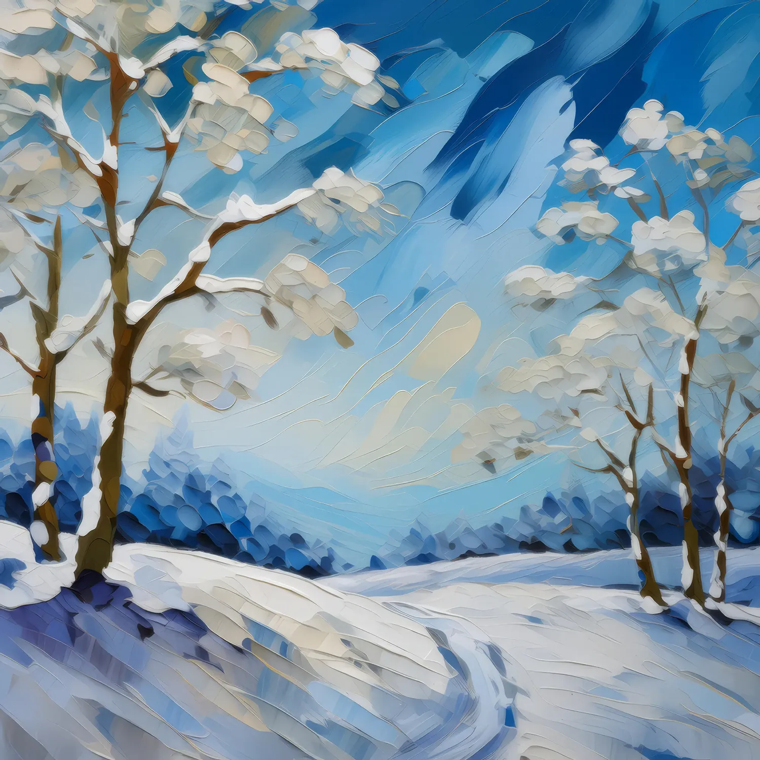 Painting: Frigid Winter Wonderland