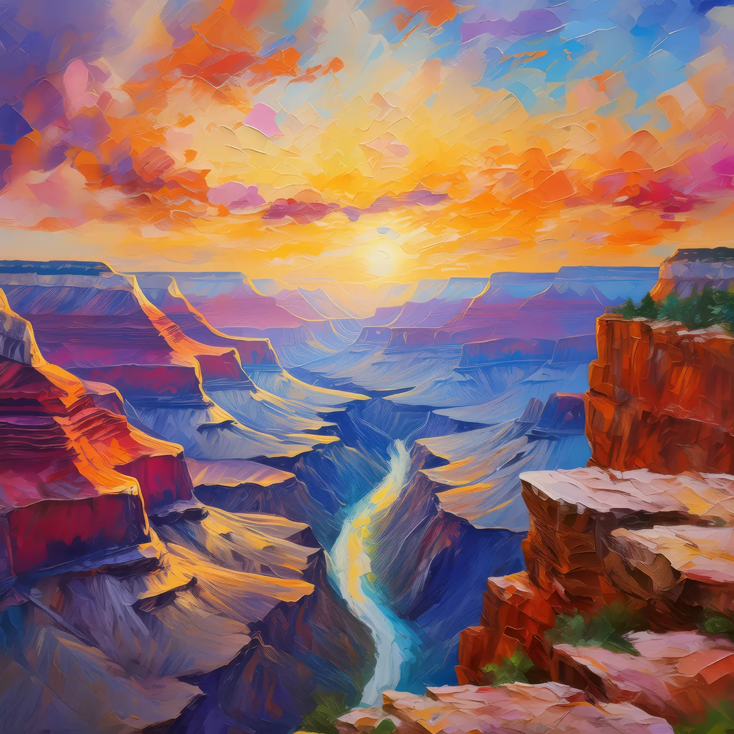 Painting: Grand Canyon Sunset