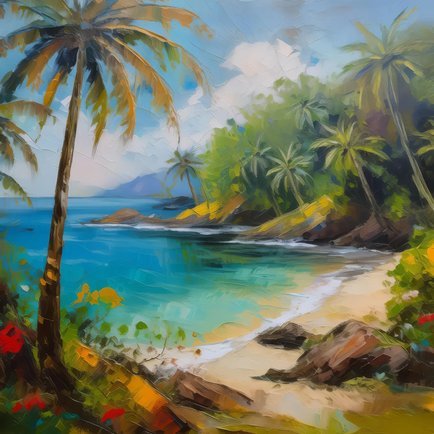 Painting: Hidden Tropical Cove