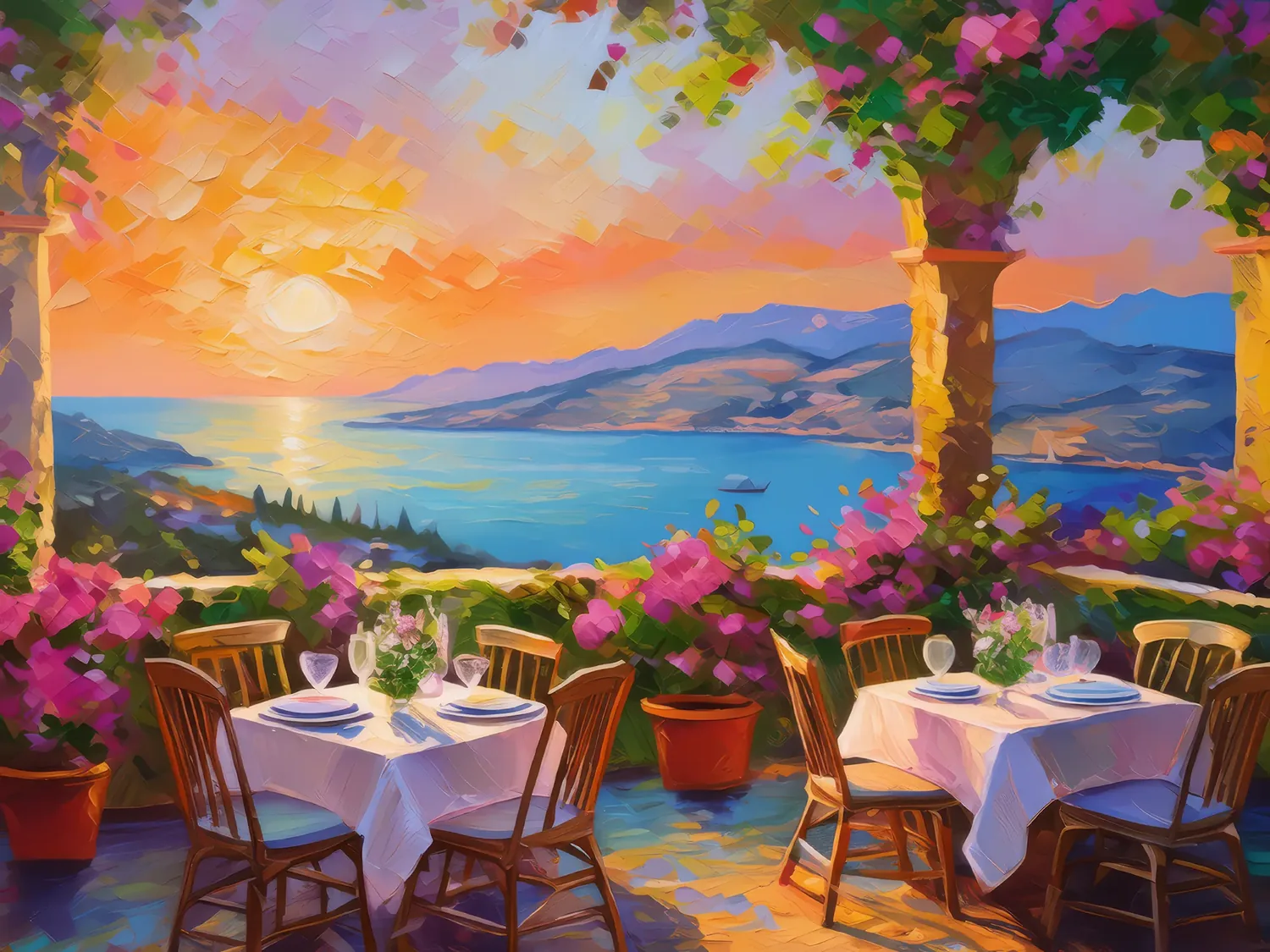 Painting: Mediterranean Terrace