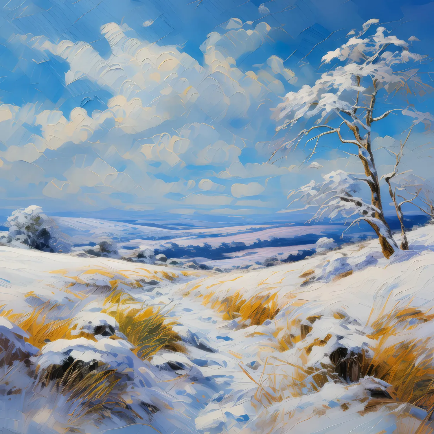 Painting: Moorland’s Winter Cloak