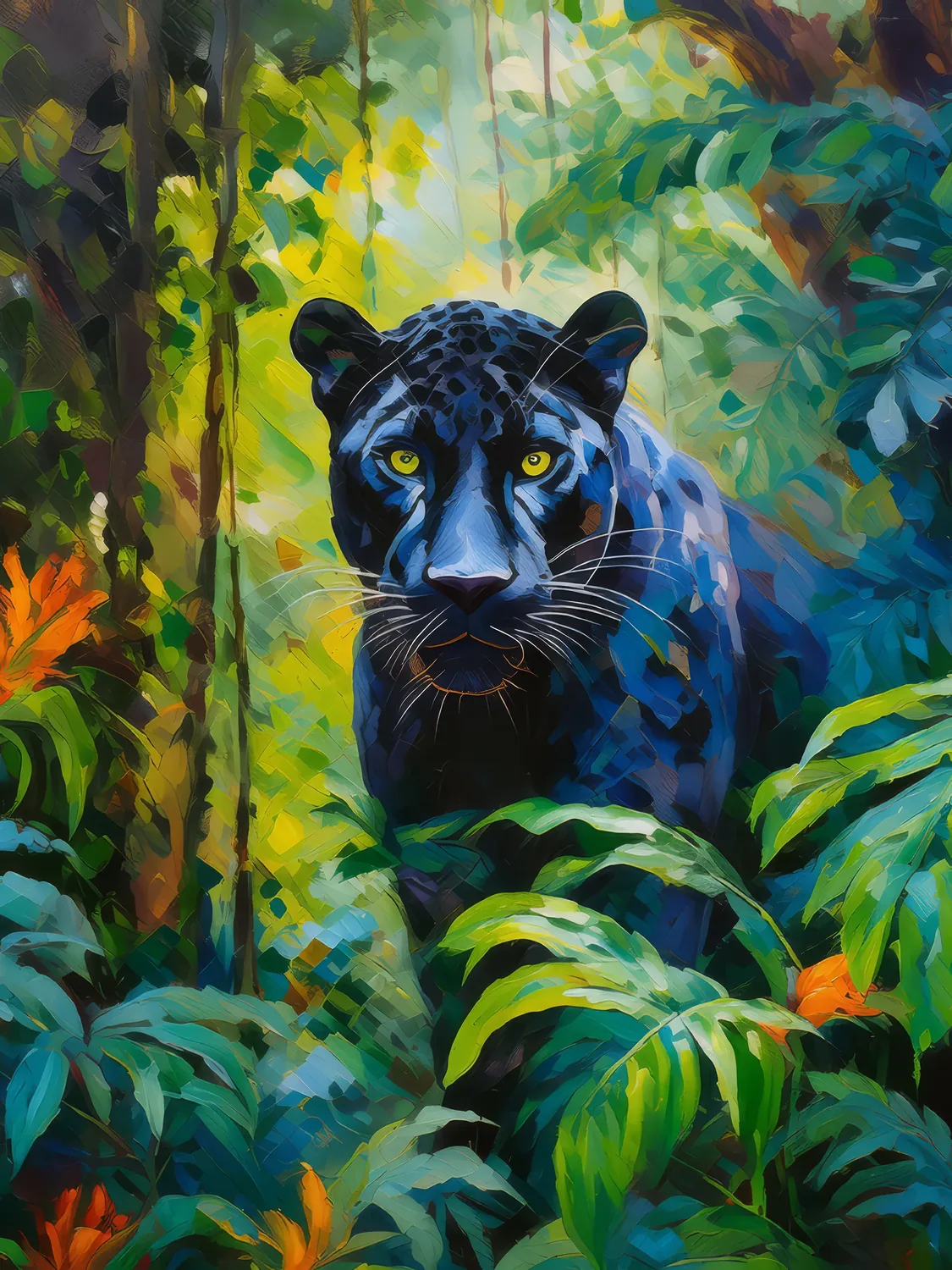 Painting: Panther’s Jungle Lair
