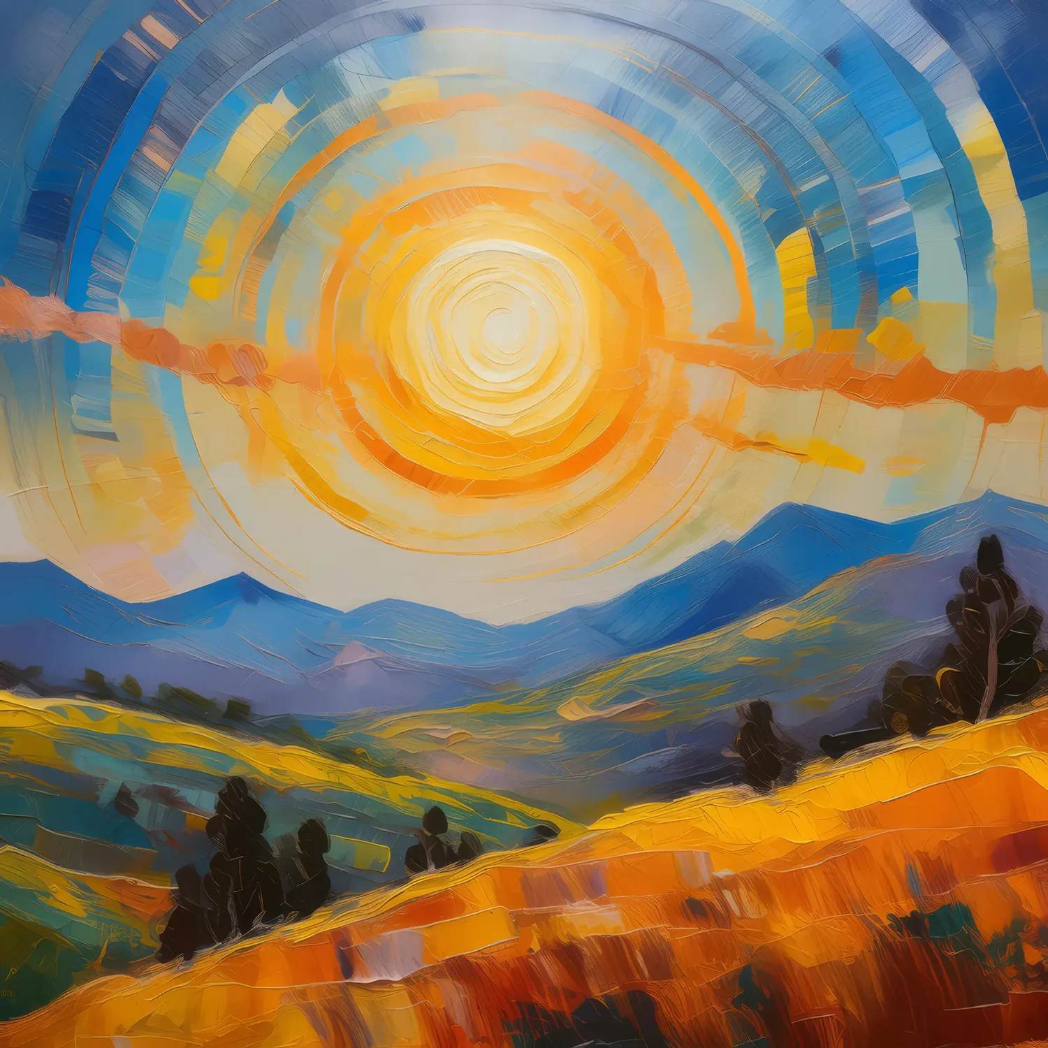 Painting: Plateau Sundogs