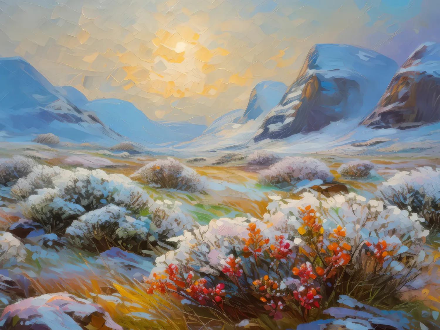 Painting: Quiet Tundra Morning