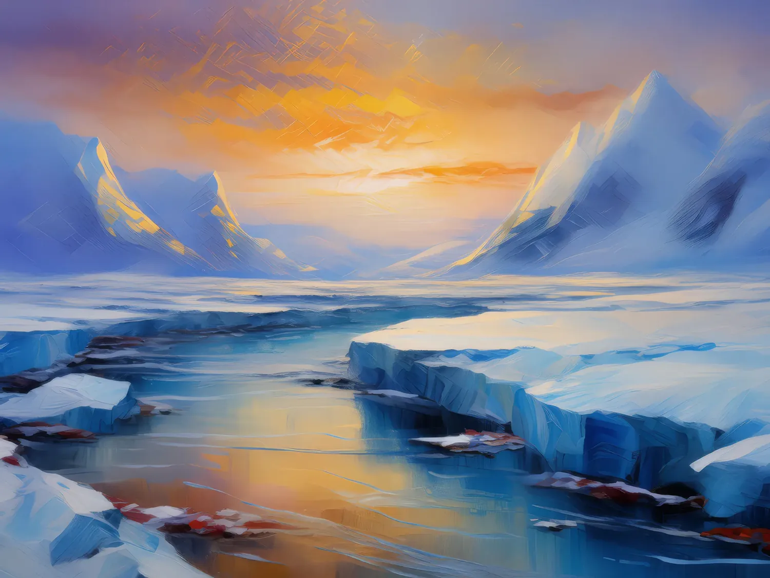 Painting: Silence of the Frozen Land