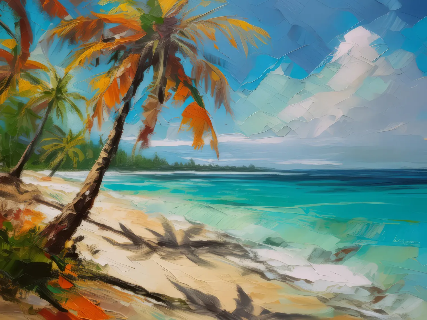 Painting: Tropical Beach Paradise