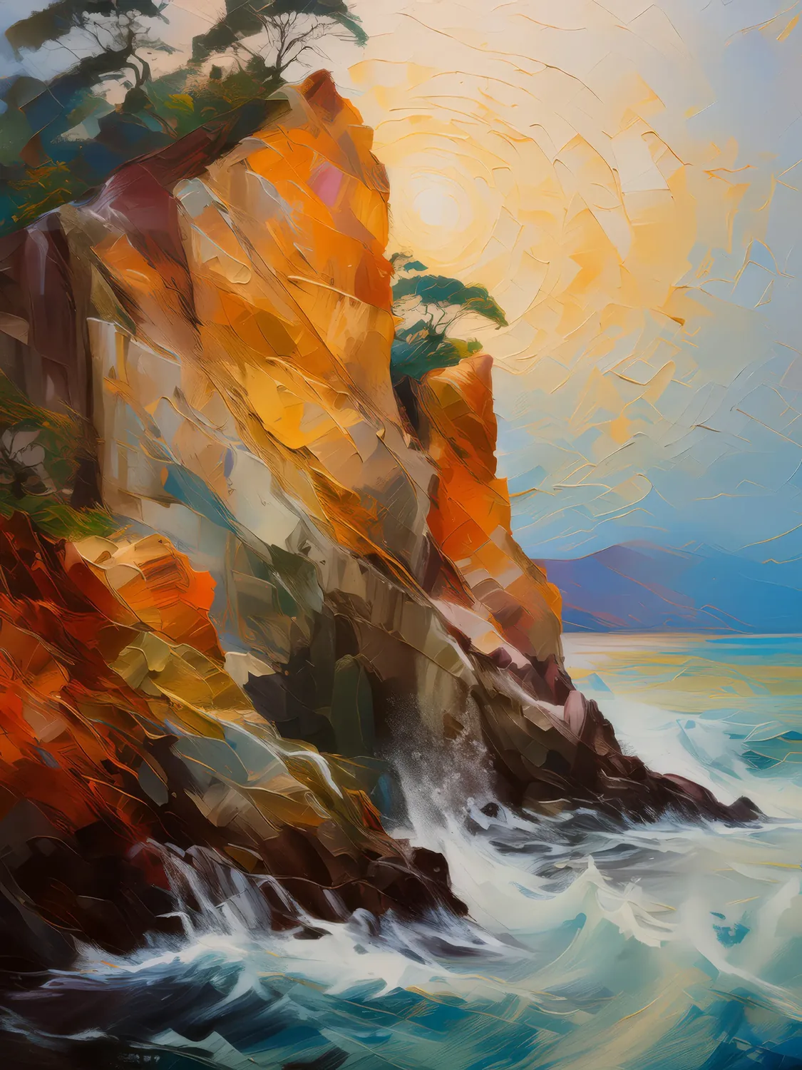 Painting: Whispers of the Wind-Worn Crag