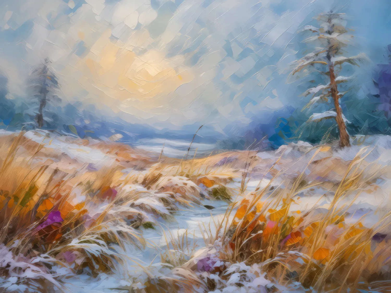 Painting: Winter’s Grip on the Moor
