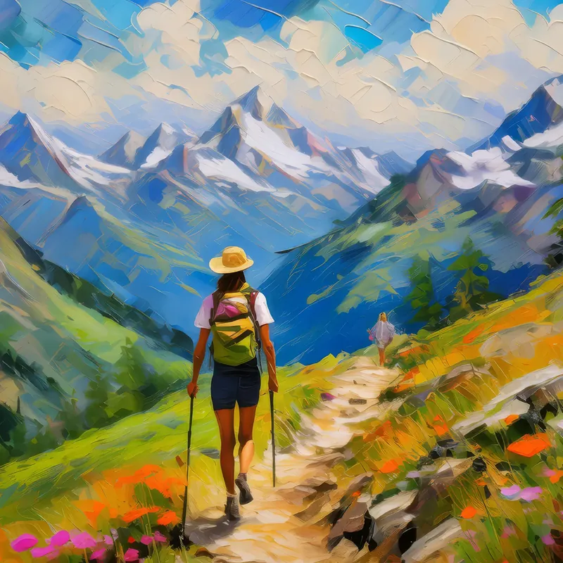 Painting: Alpine Adventure Awaits