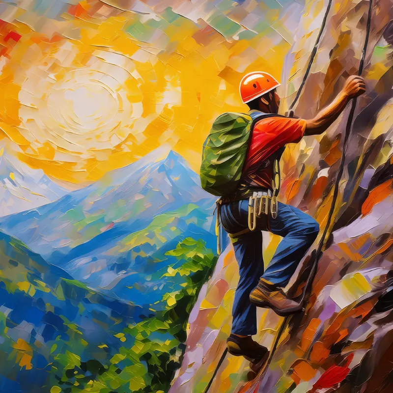 Painting: Alpine Climber’s Journey