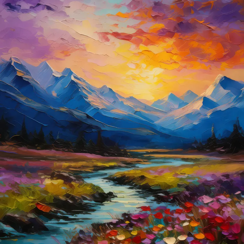 Painting: Alpine Tundra Twilight