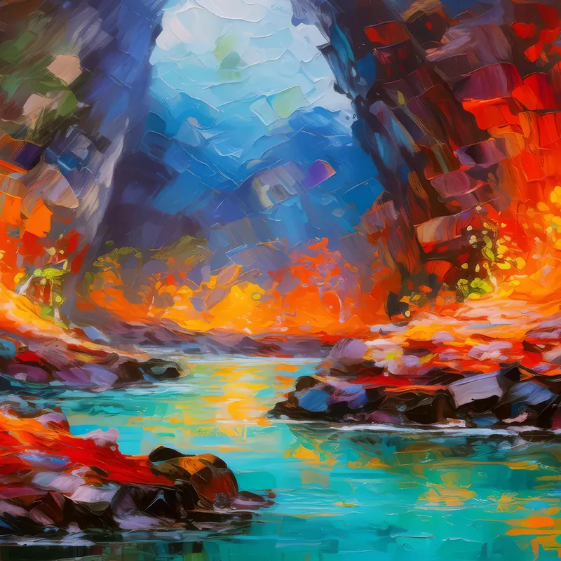 Painting: Ancient Lava Grotto