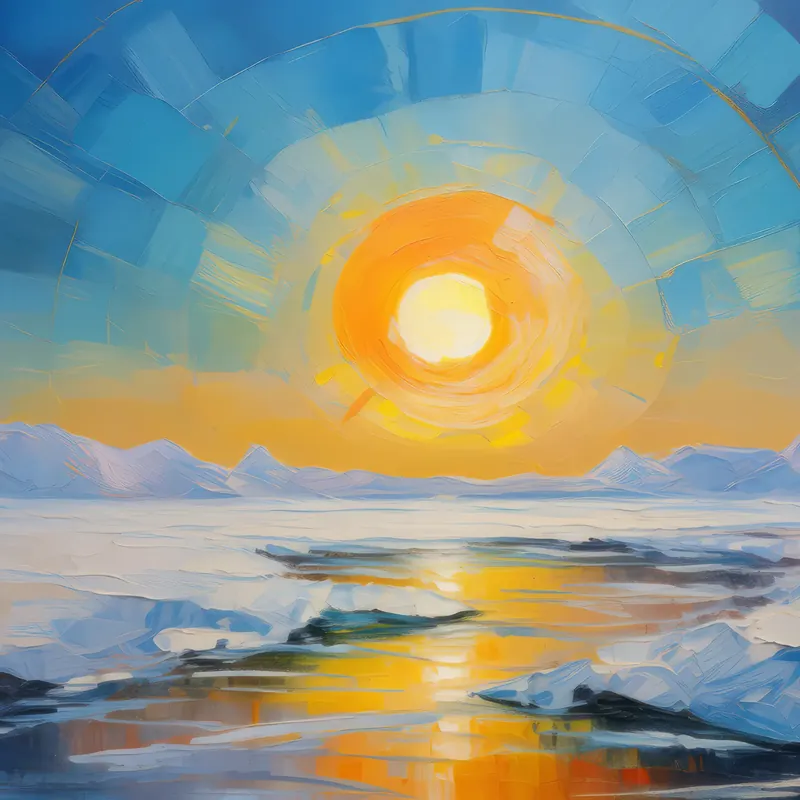 Painting: Arctic Desert at High Noon